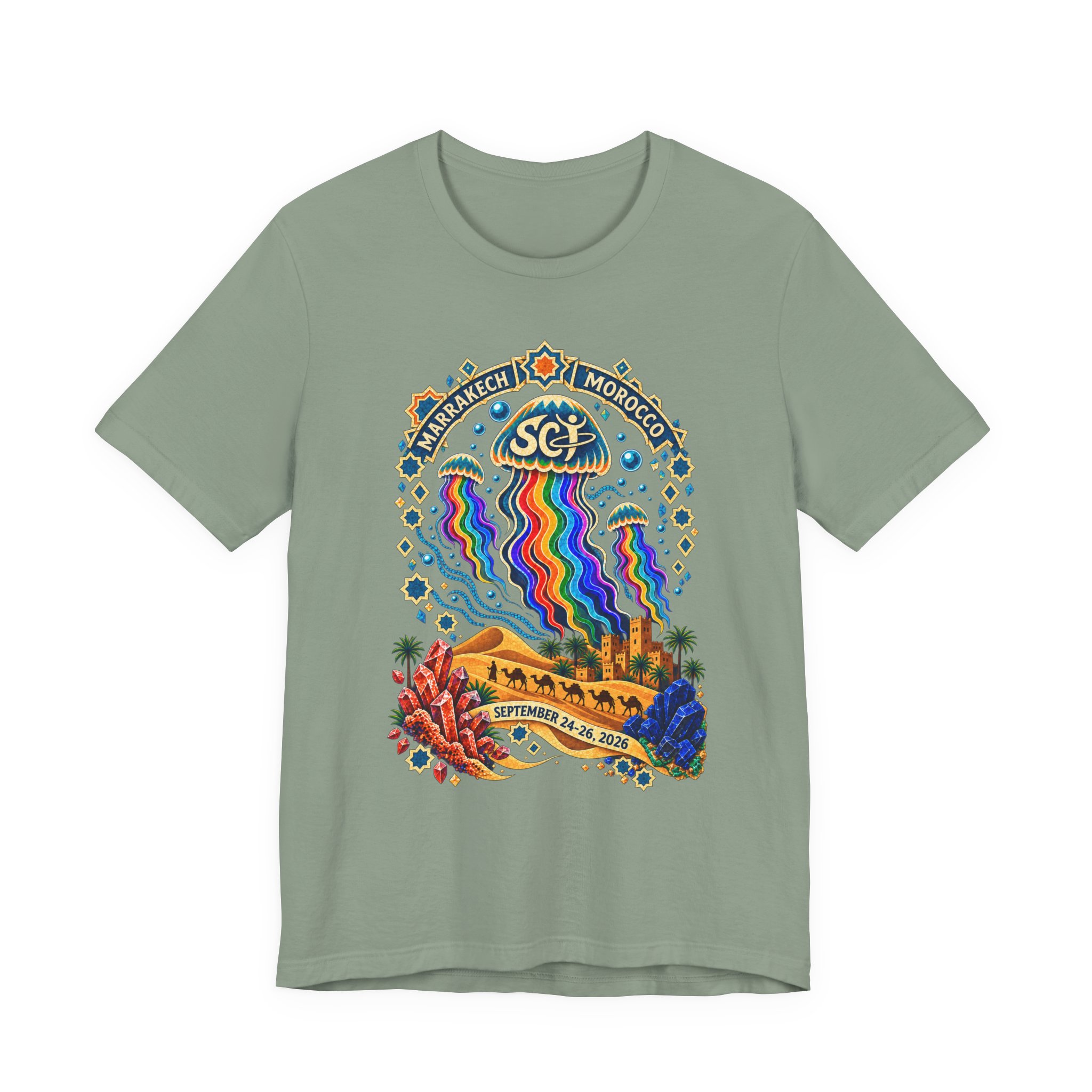 Marrakech Morocco Festival Tee — Rainbow Desert Graphic T-Shirt - Image 17