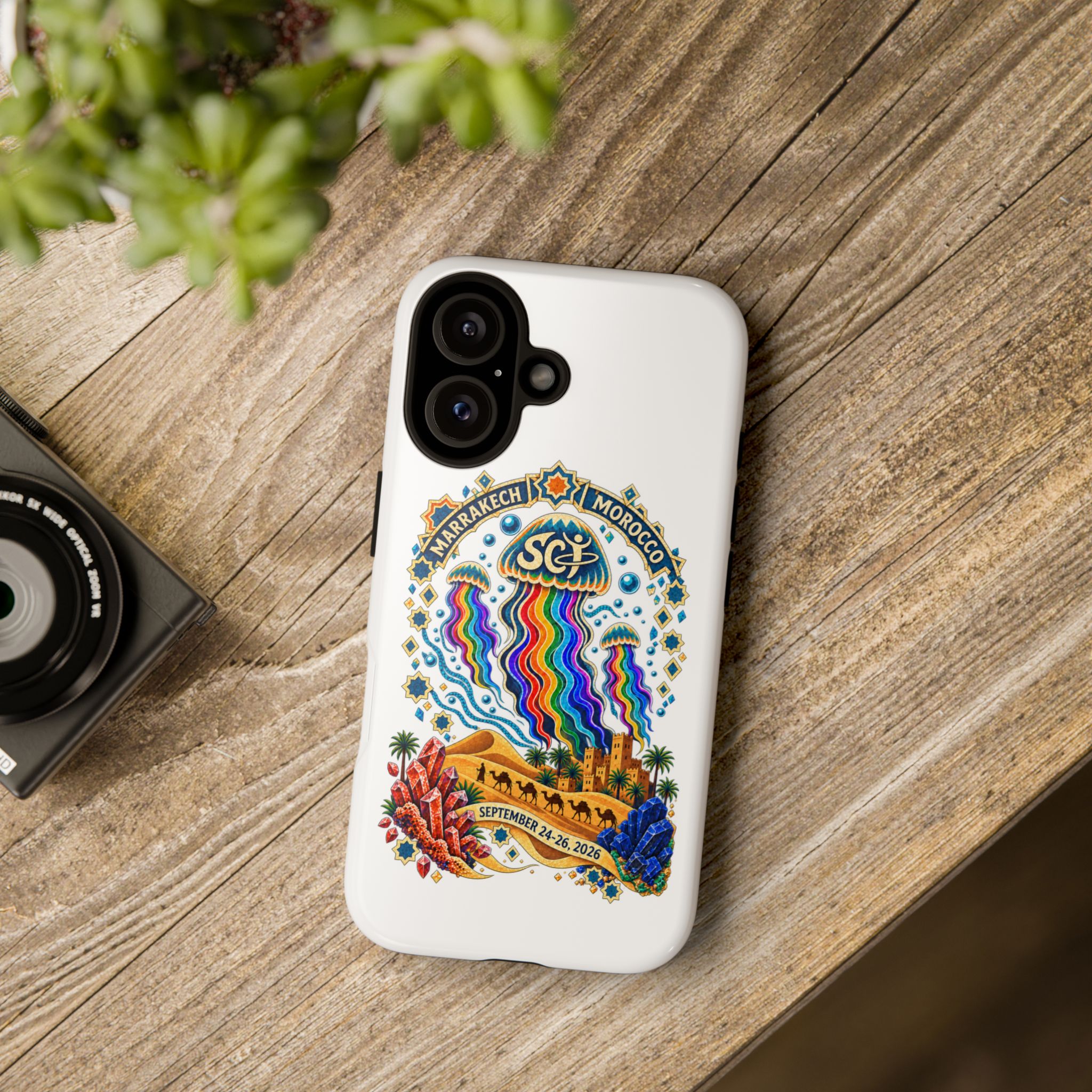 Marrakech Festival Phone Case – 'SGL' Rainbow Jellyfish Design (Sept 24–26, 2022) - Image 37