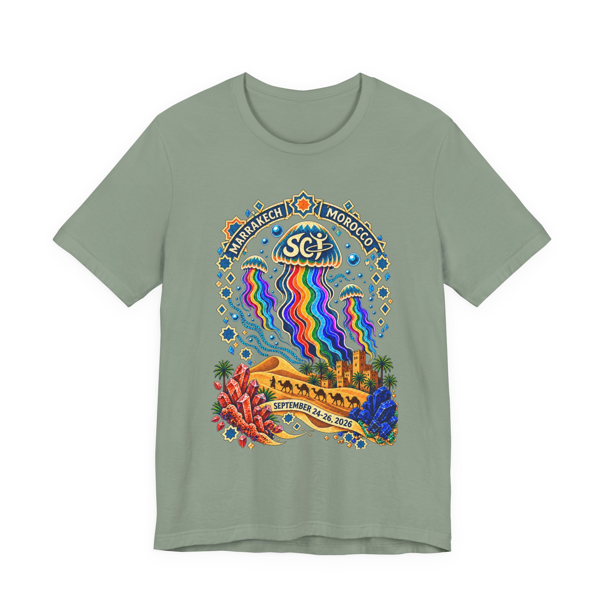 Marrakech Morocco Festival Tee — Rainbow Desert Graphic T-Shirt - Image 17