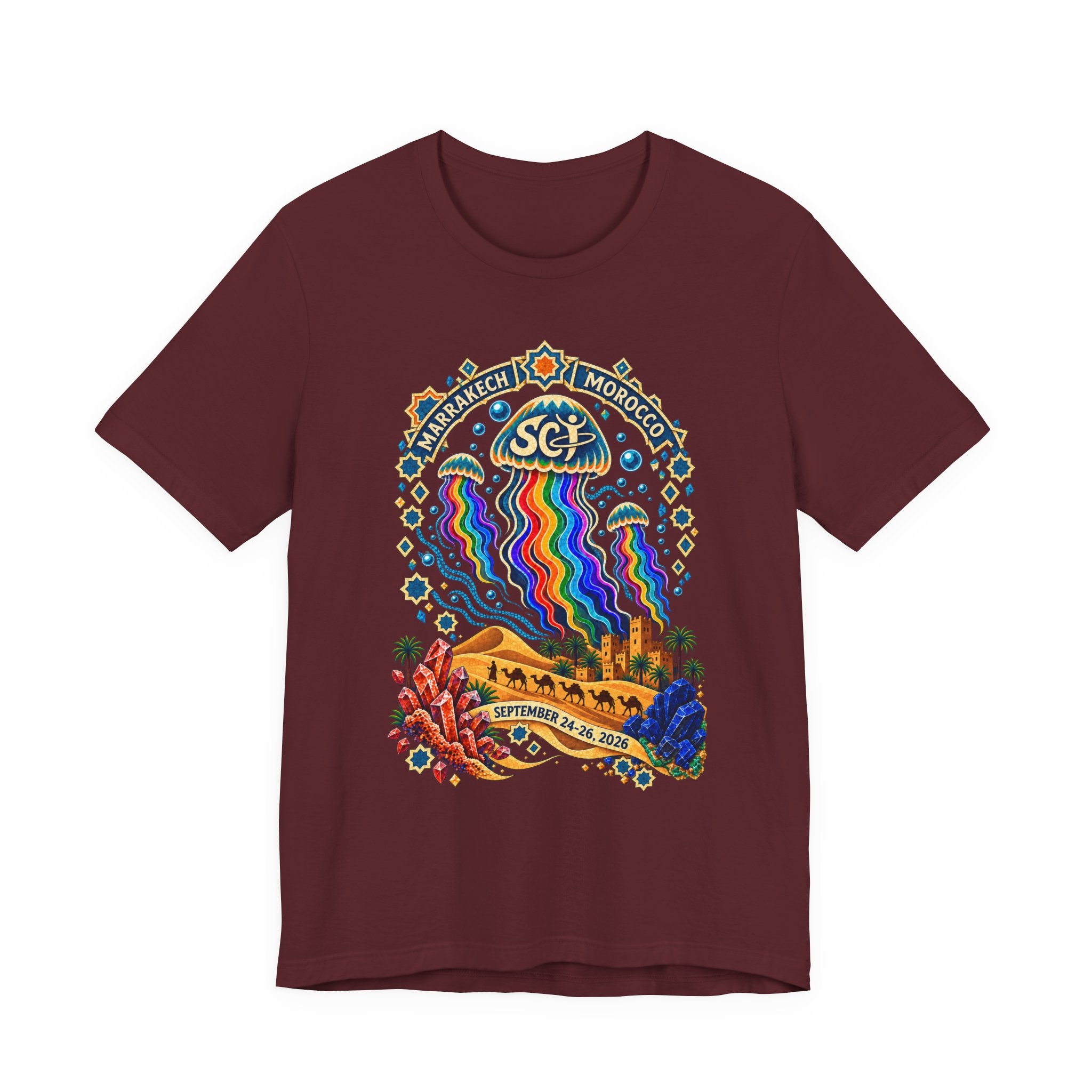 Marrakech Morocco Festival Tee — Rainbow Desert Graphic T-Shirt - Image 37