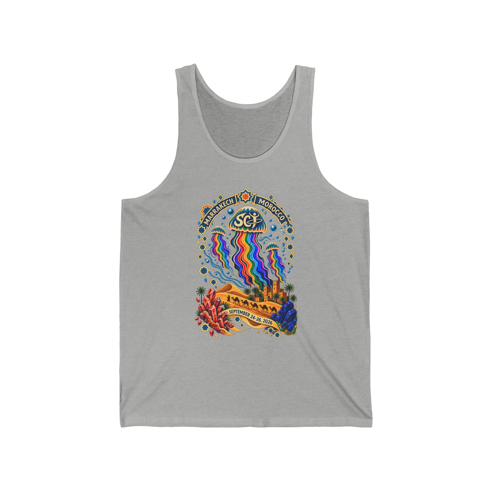 Rainbow jellyfish. Moroccan desert. Women's Tank Top - Image 16