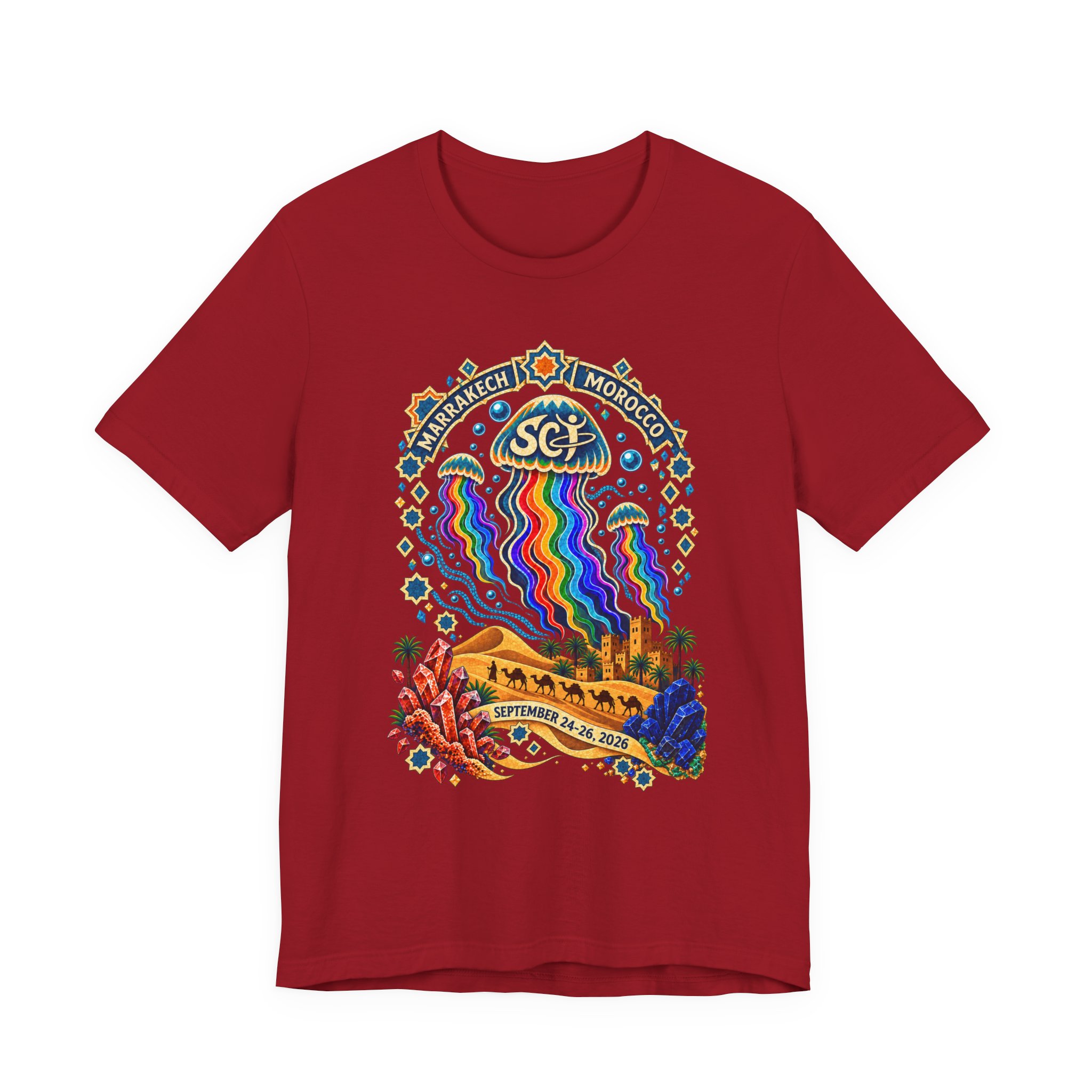 Marrakech Morocco Festival Tee — Rainbow Desert Graphic T-Shirt - Image 41