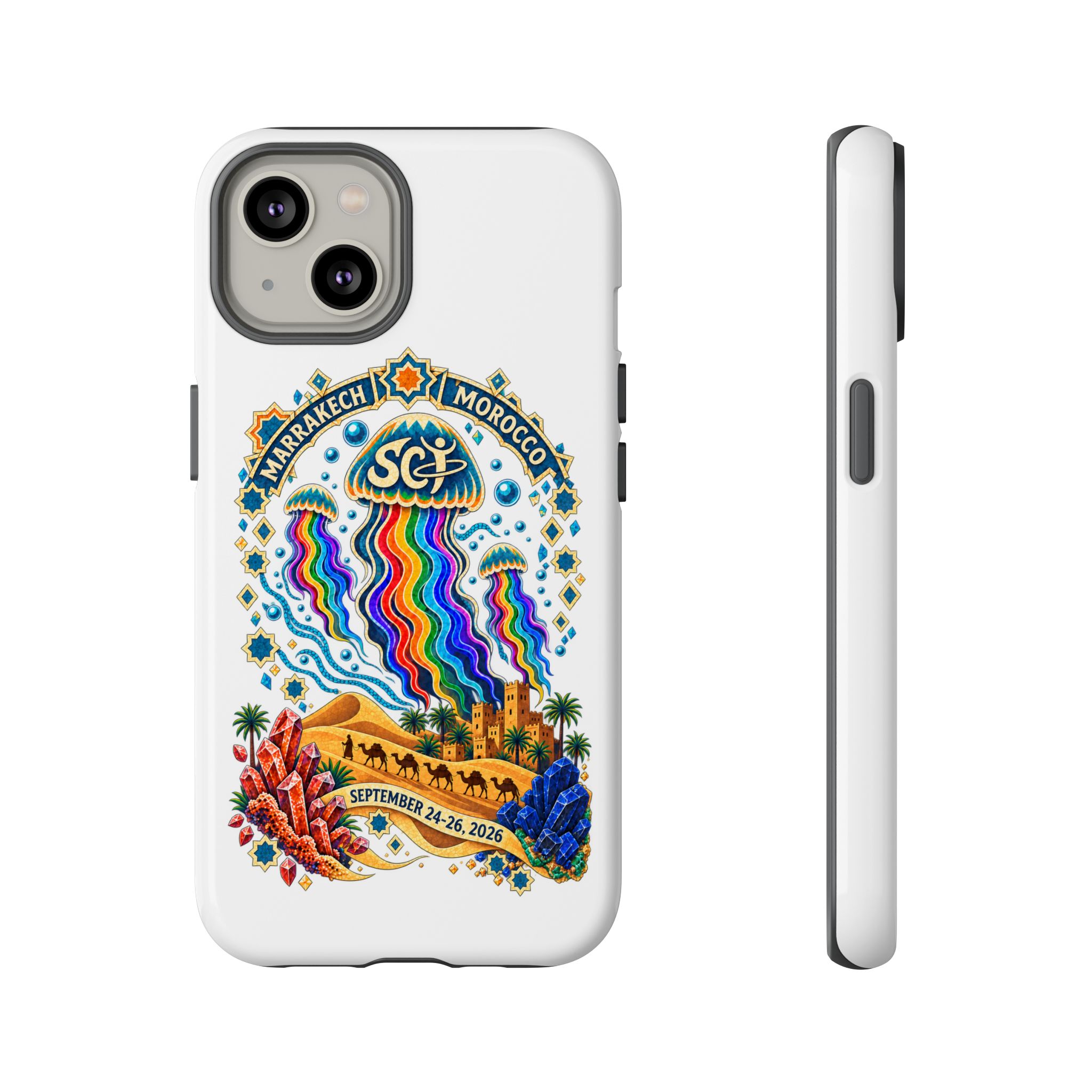 Marrakech Festival Phone Case – 'SGL' Rainbow Jellyfish Design (Sept 24–26, 2022) - Image 60