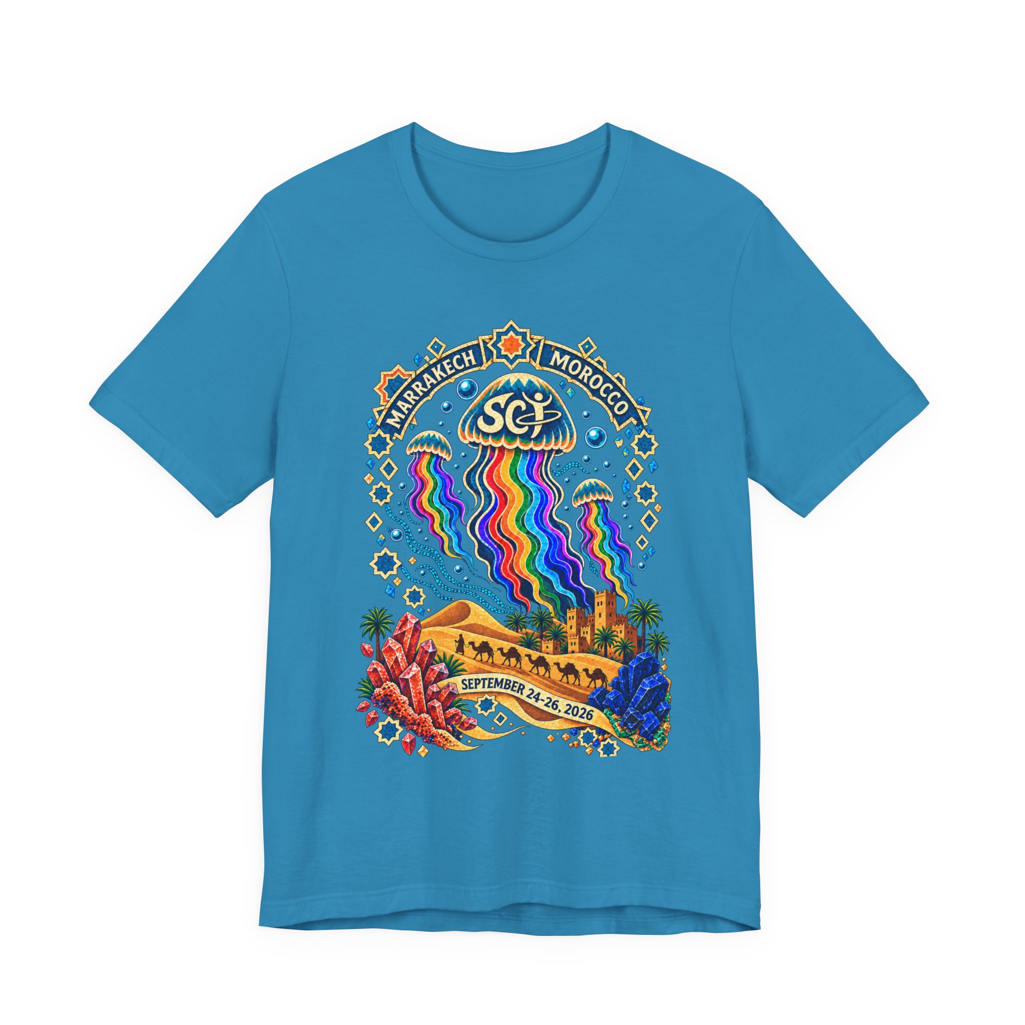 Marrakech Morocco Festival Tee — Rainbow Desert Graphic T-Shirt - Image 25