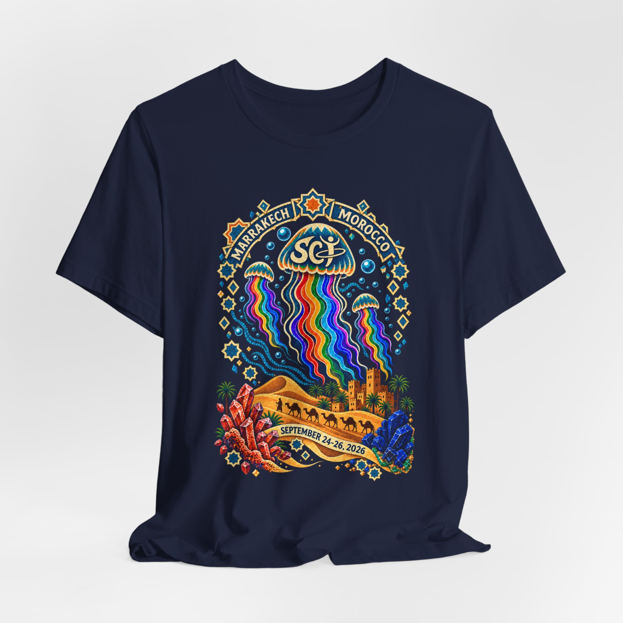 Marrakech Morocco Festival Tee — Rainbow Desert Graphic T-Shirt - Image 8