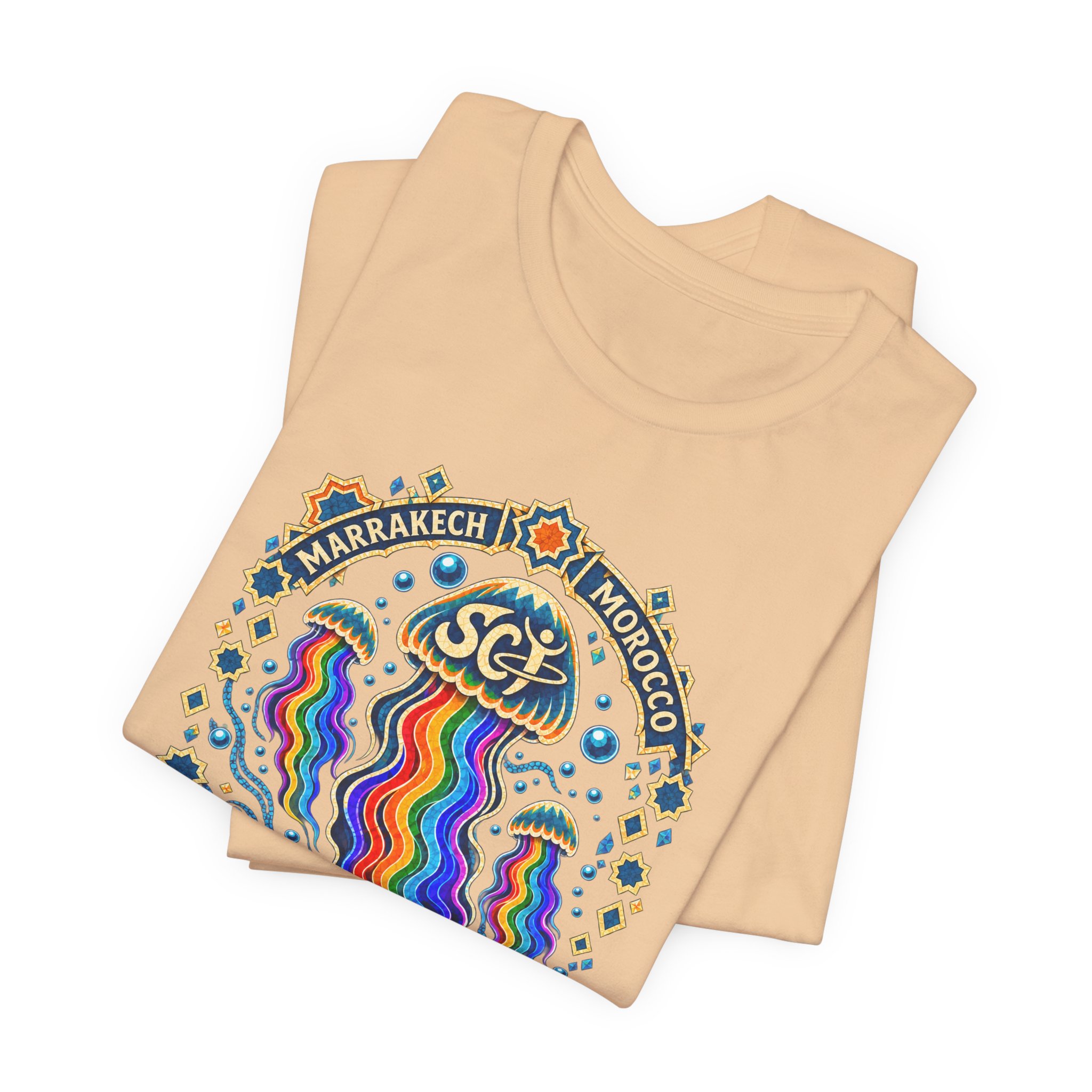 Marrakech Morocco Festival Tee — Rainbow Desert Graphic T-Shirt - Image 11
