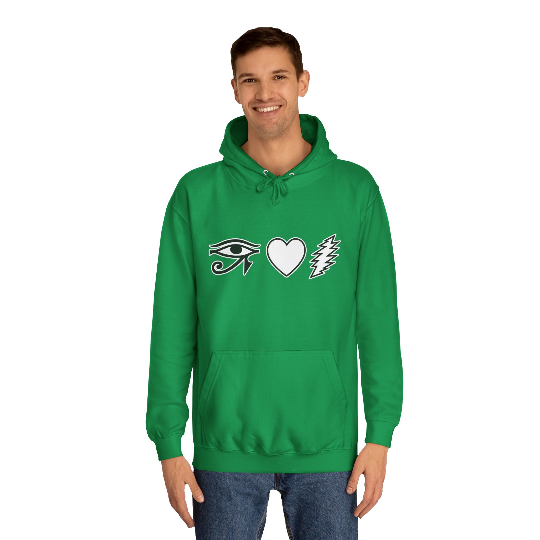 Eye Heart Bolt Hoodie Pullover - Image 35