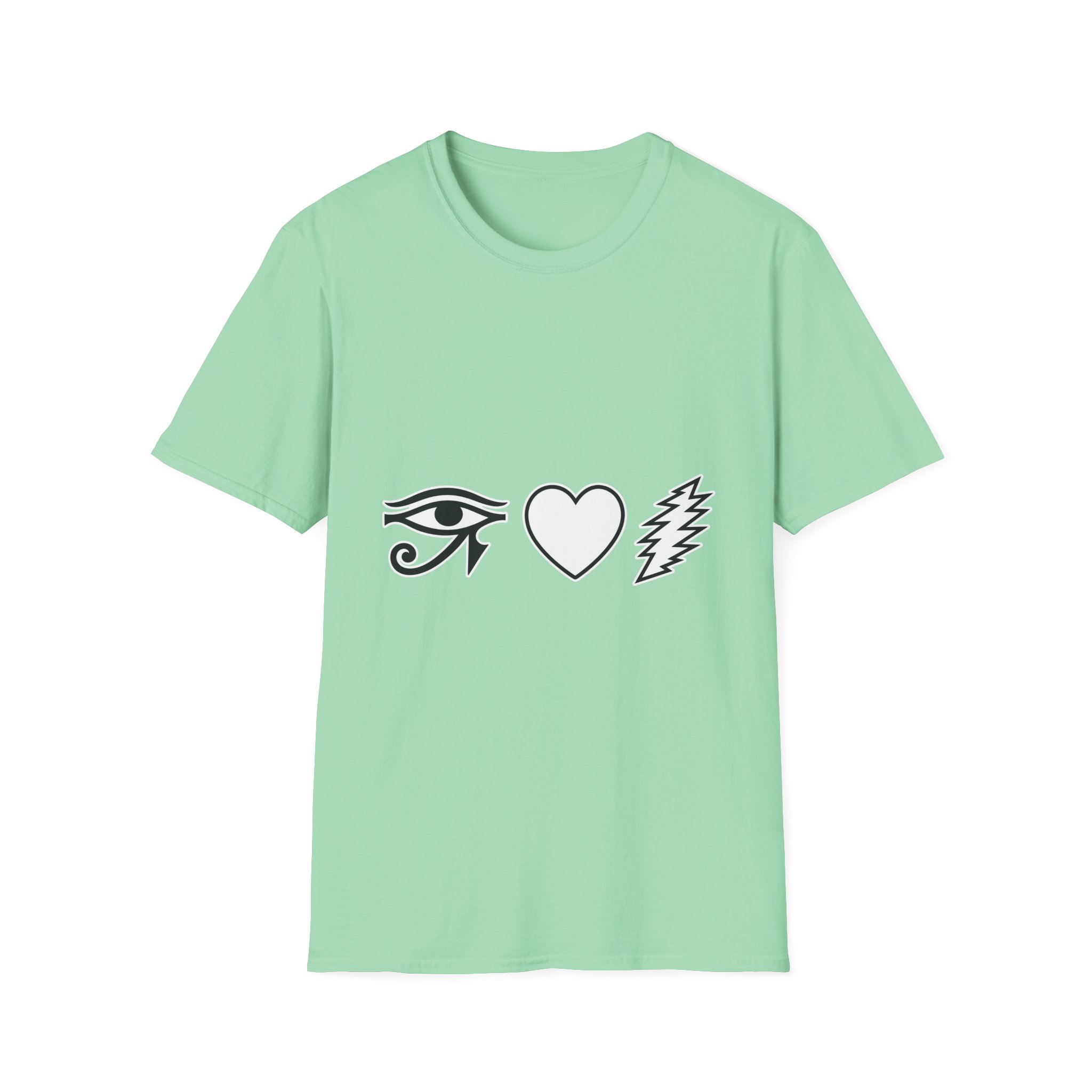 Eye Heart Bolt Super Soft T-Shirt - Image 21