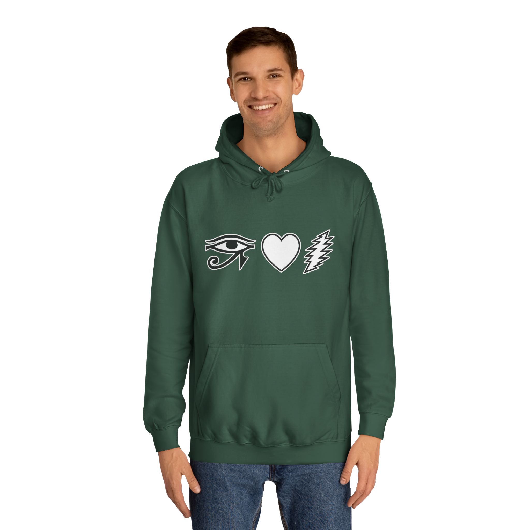 Eye Heart Bolt Hoodie Pullover - Image 39