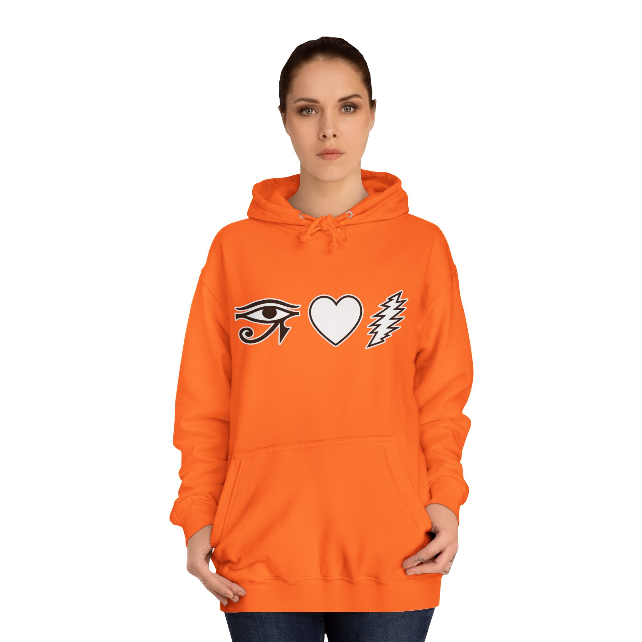 Eye Heart Bolt Hoodie Pullover - Image 16