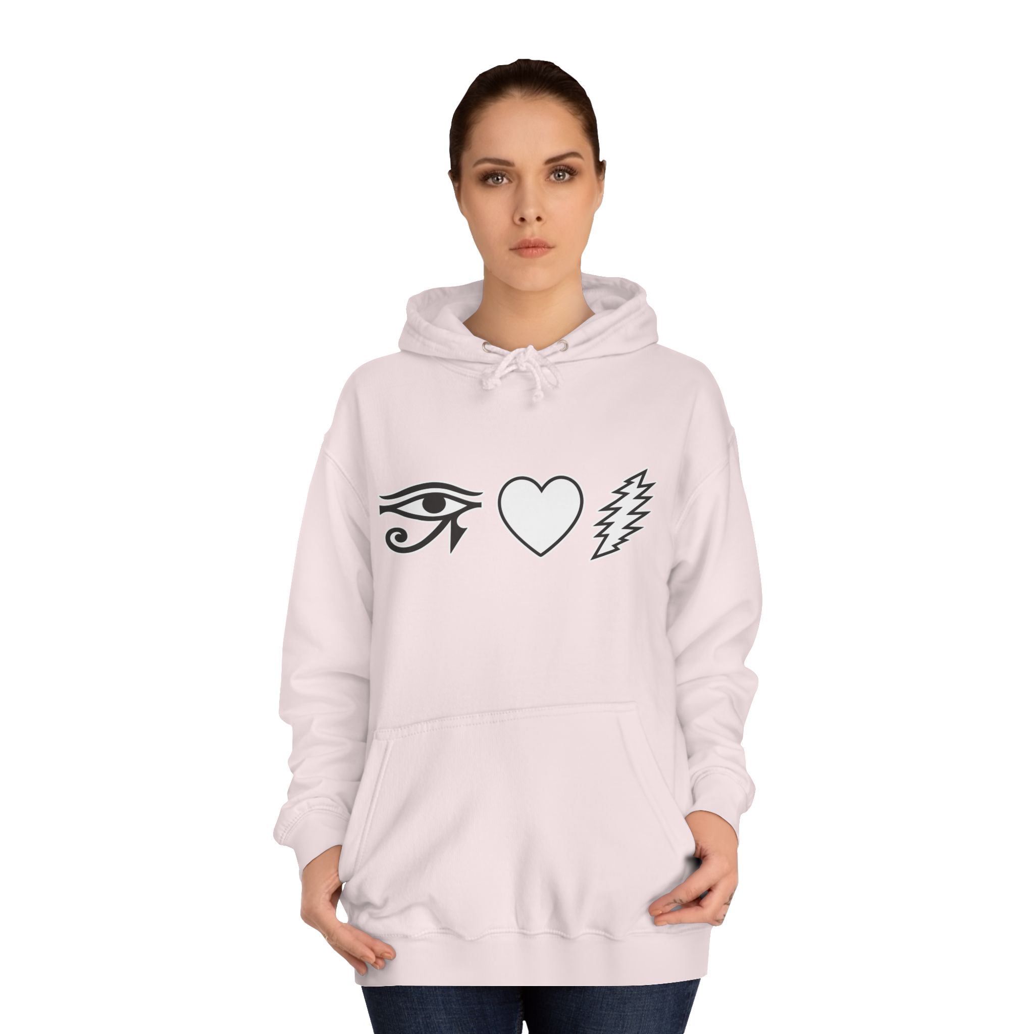 Eye Heart Bolt Hoodie Pullover - Image 60
