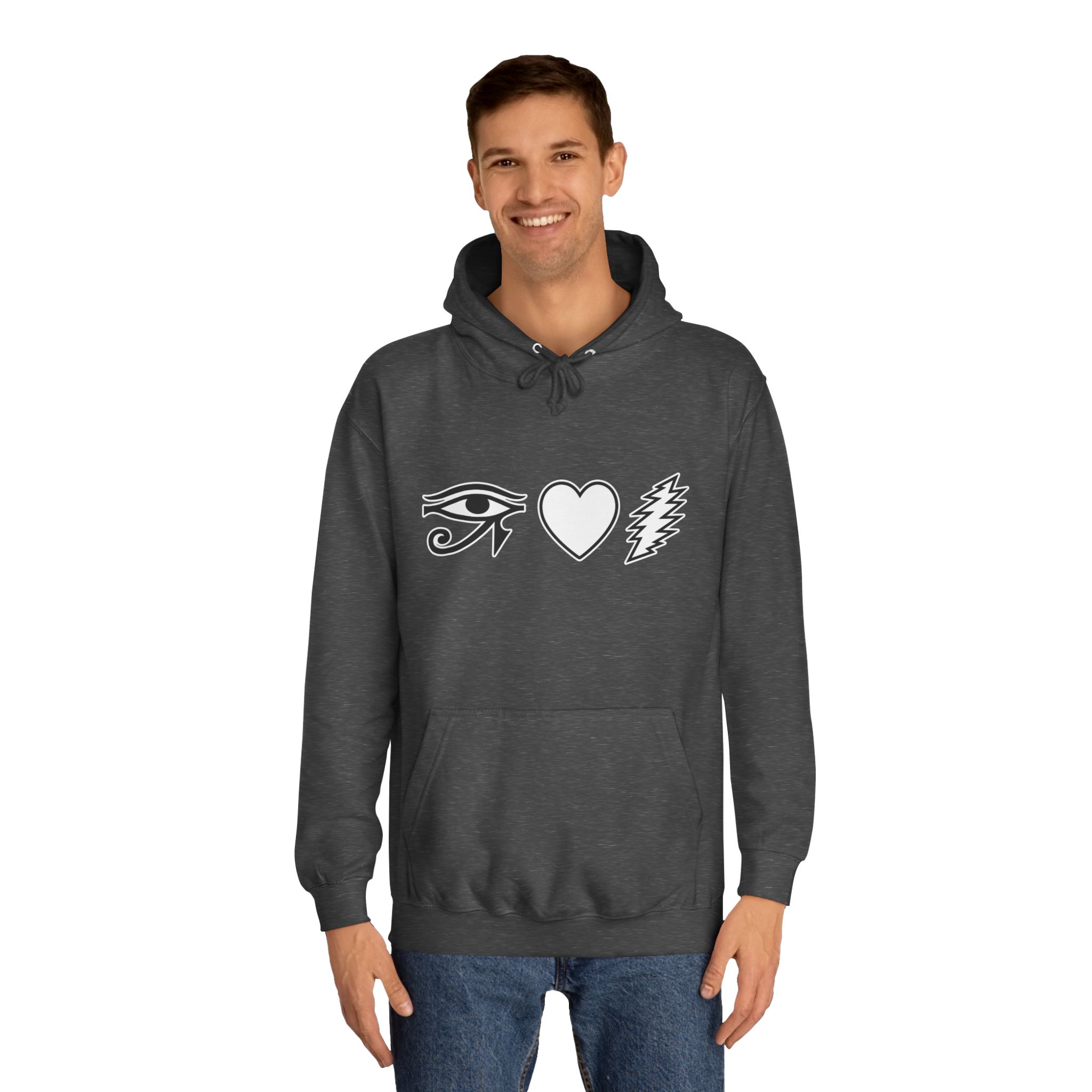 Eye Heart Bolt Hoodie Pullover - Image 55