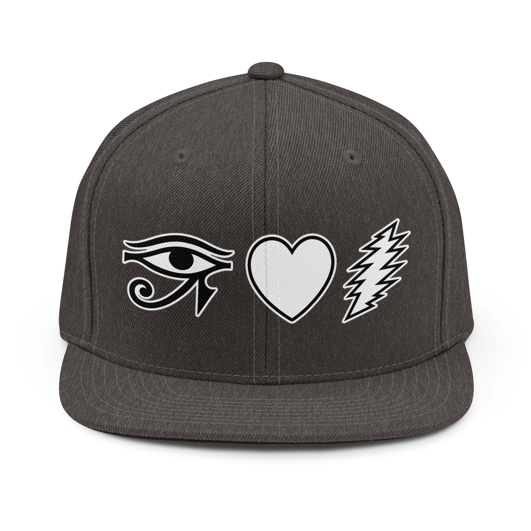 Eye Heart Bolt Snapback Hat — Streetwear Cap - Image 2