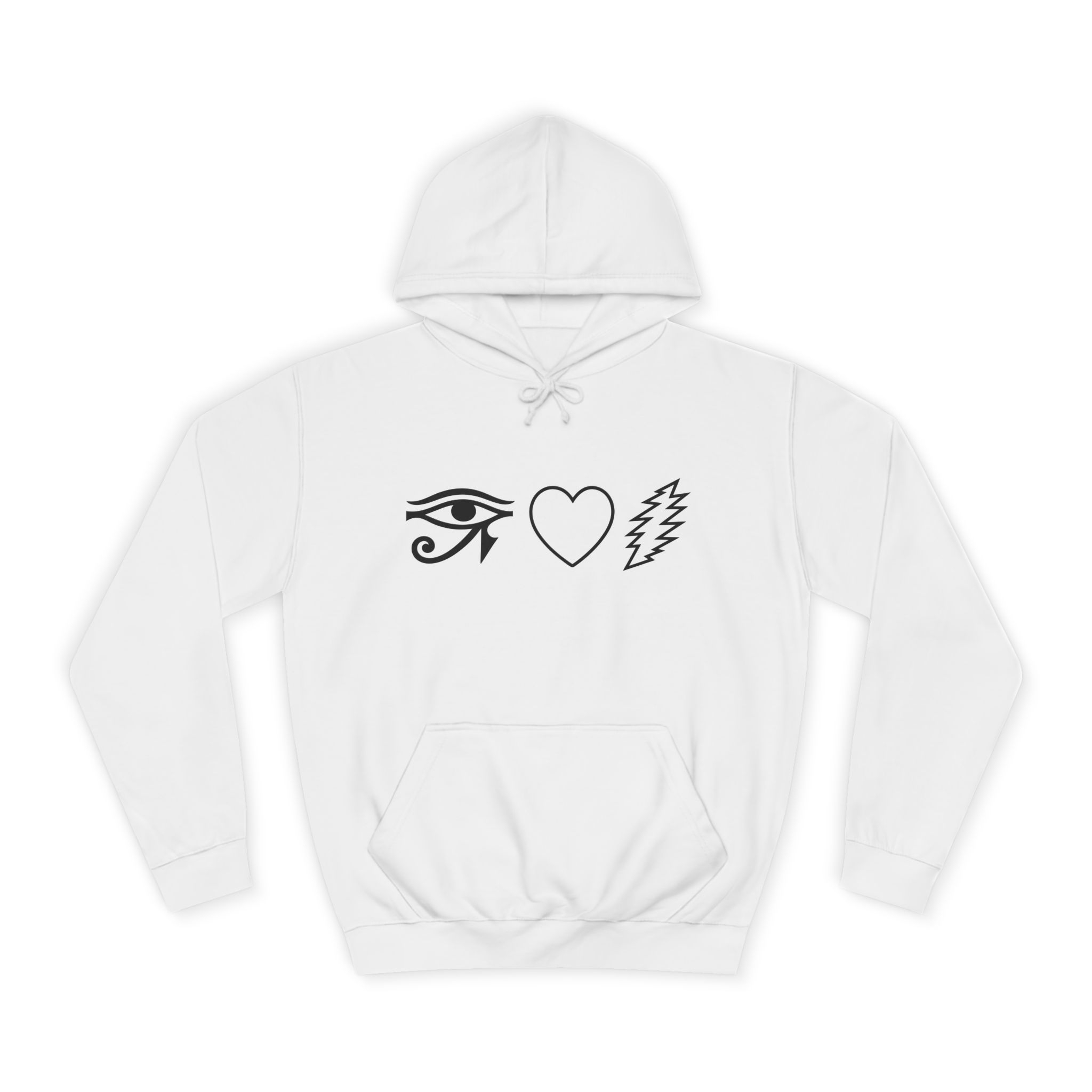Eye Heart Bolt Hoodie Pullover - Image 5