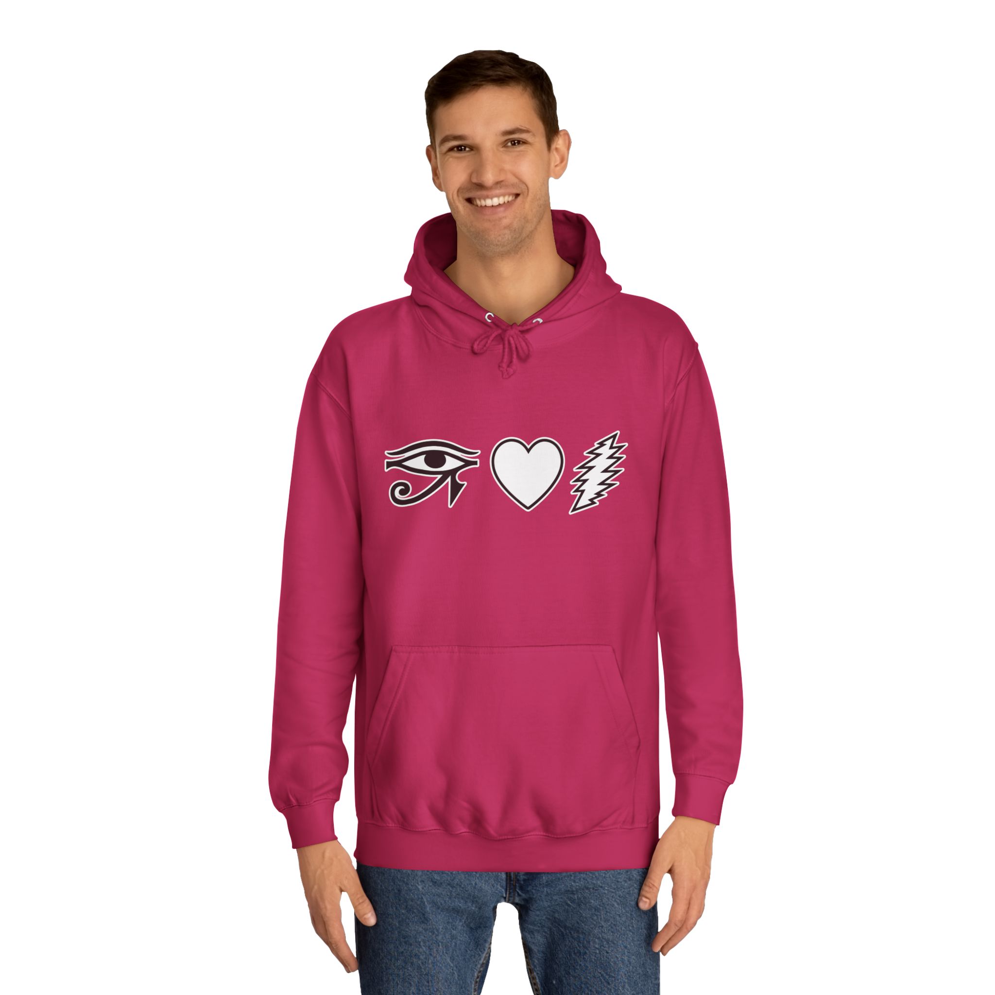 Eye Heart Bolt Hoodie Pullover - Image 63