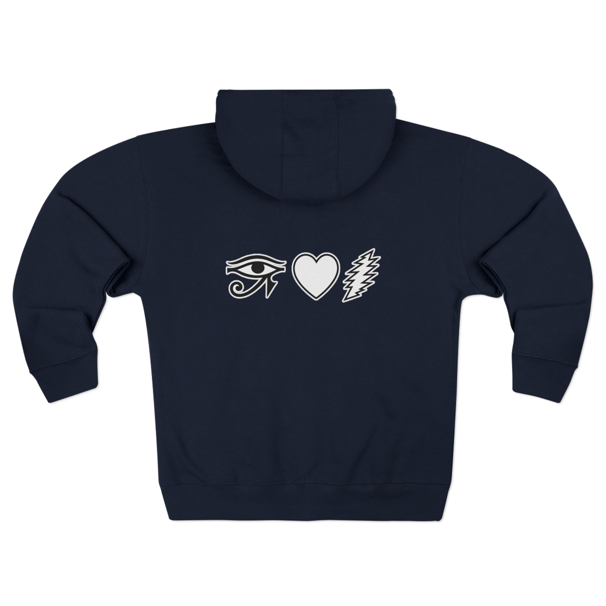 Eye Heart Bolt Zip Hoodie - Image 26