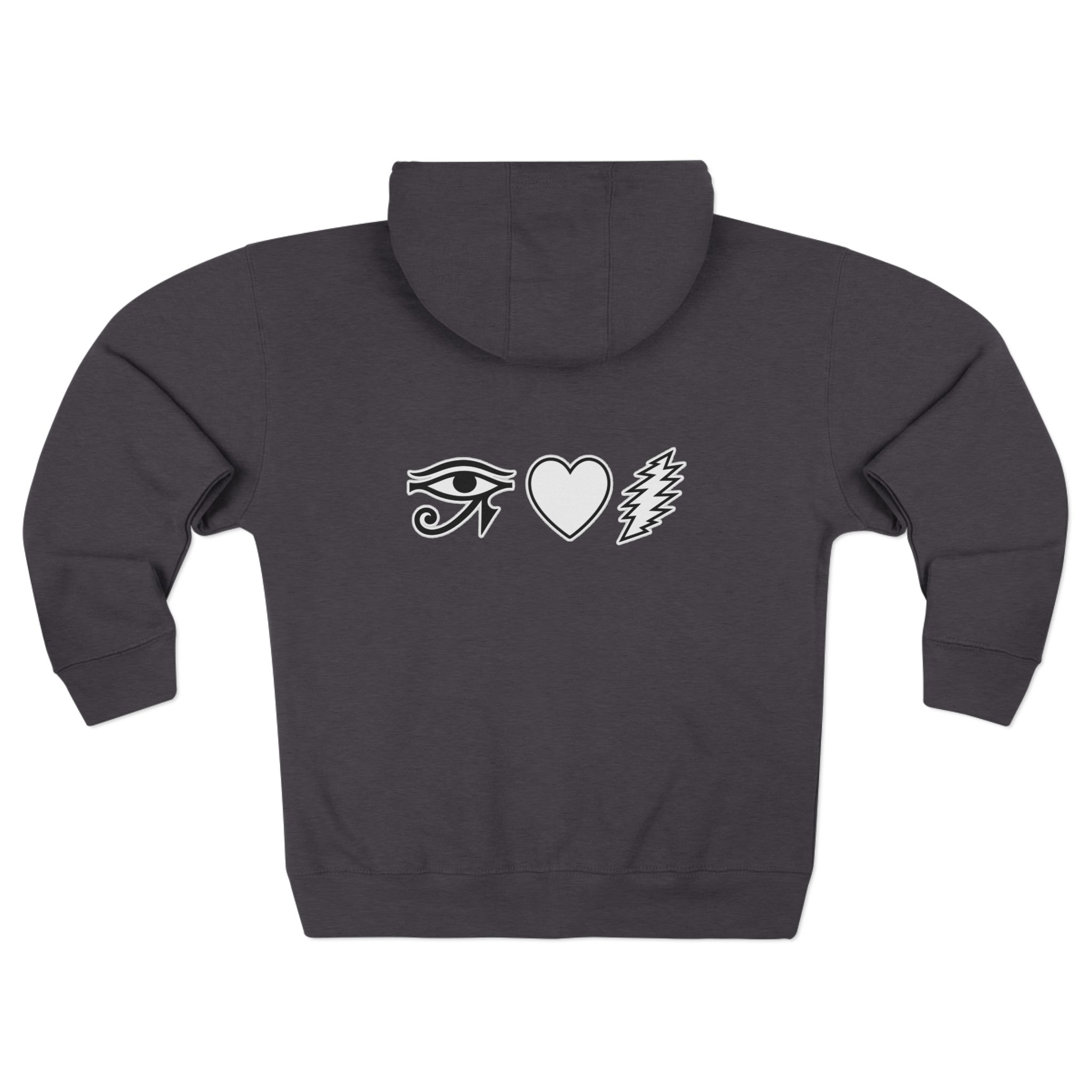 Eye Heart Bolt Zip Hoodie - Image 14