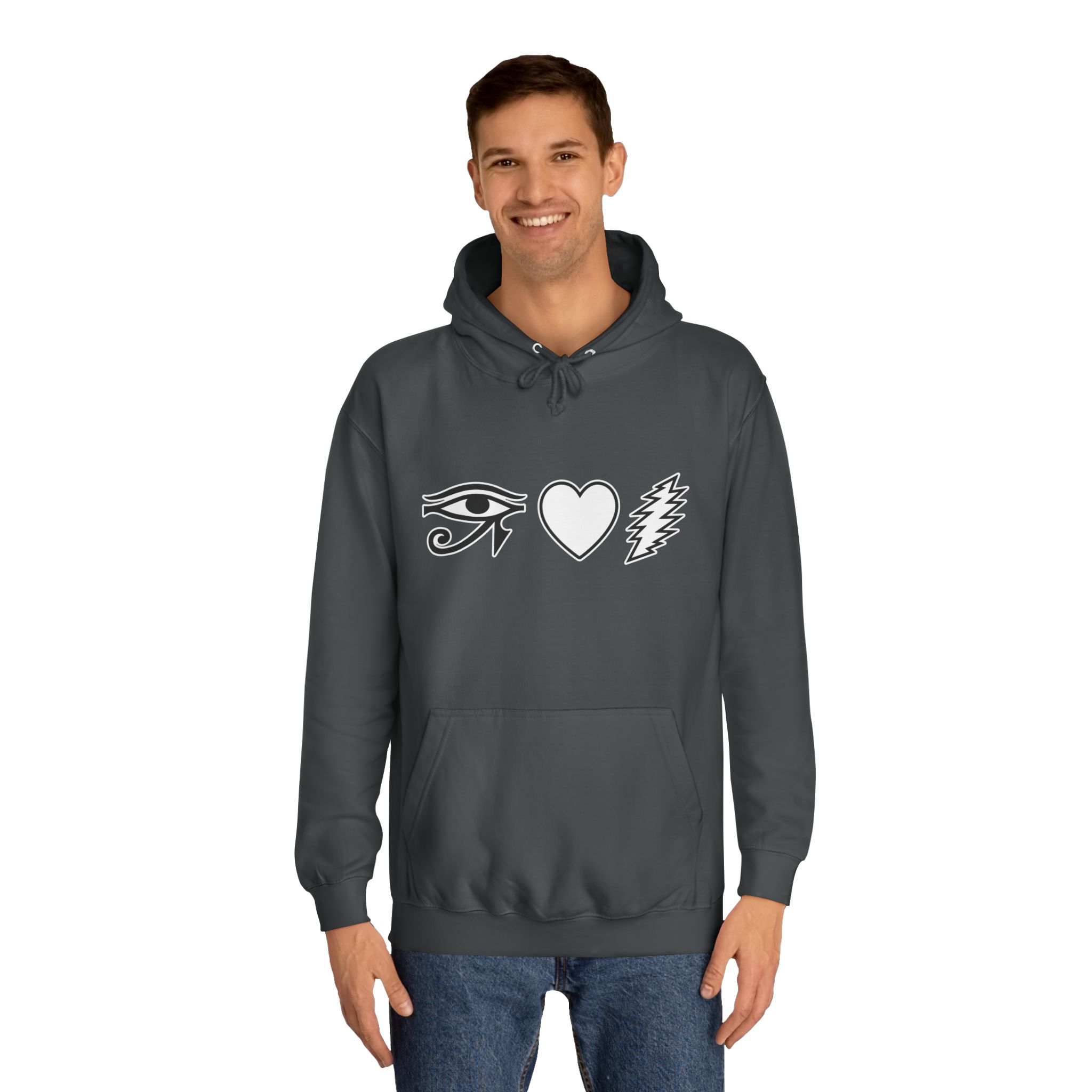 Eye Heart Bolt Hoodie Pullover - Image 31