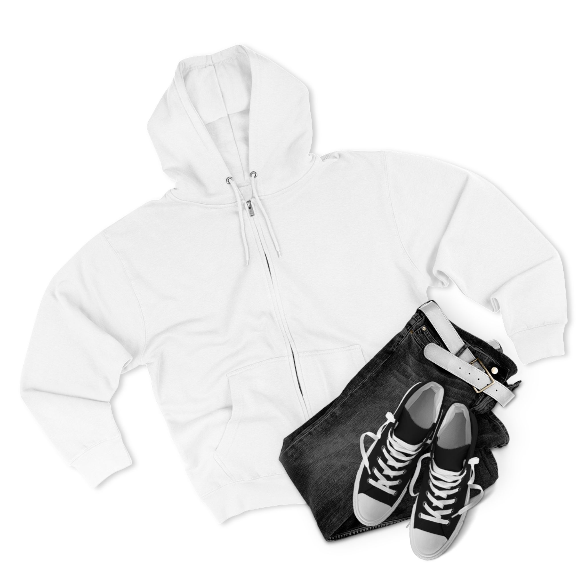 Eye Heart Bolt Zip Hoodie - Image 7