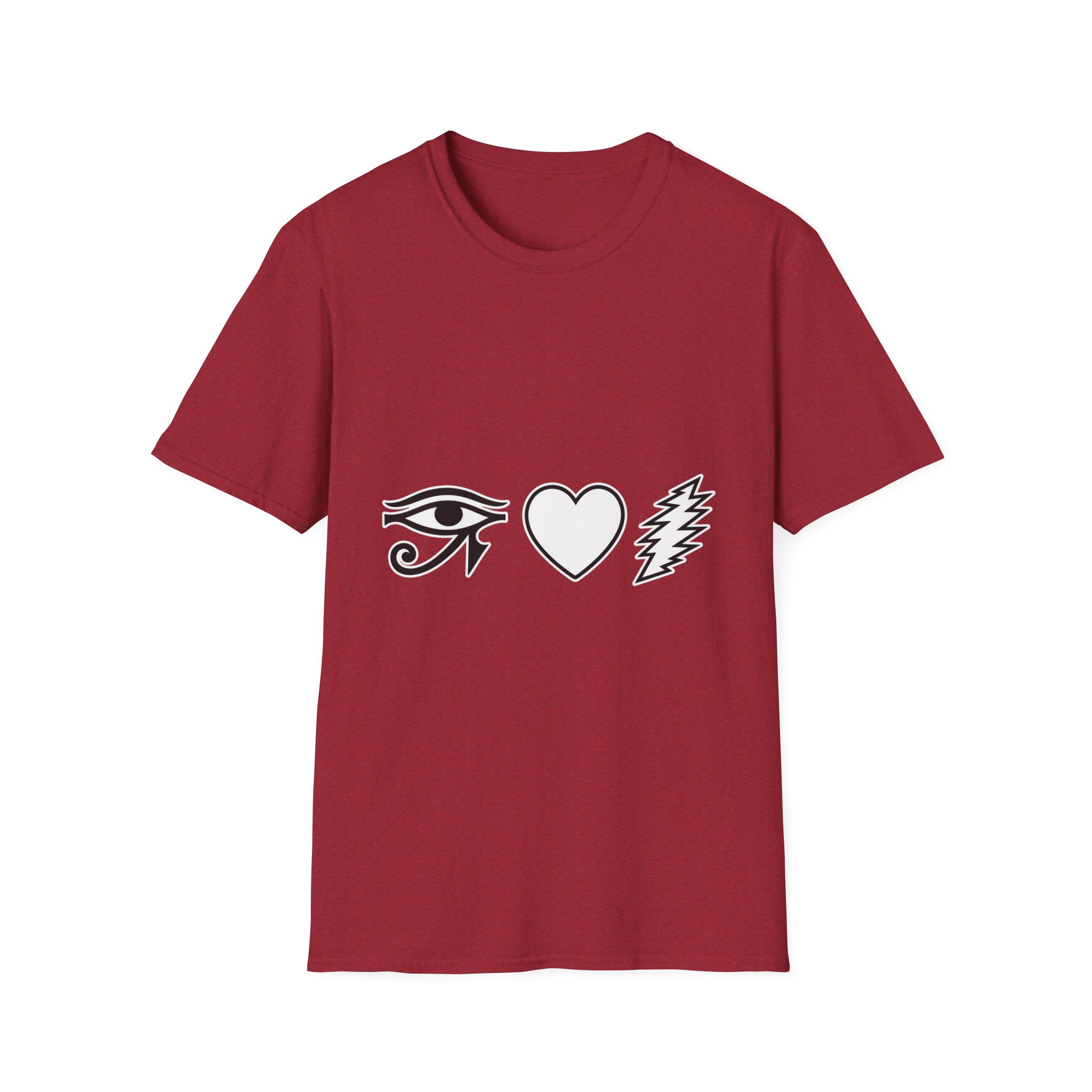 Eye Heart Bolt Super Soft T-Shirt - Image 53