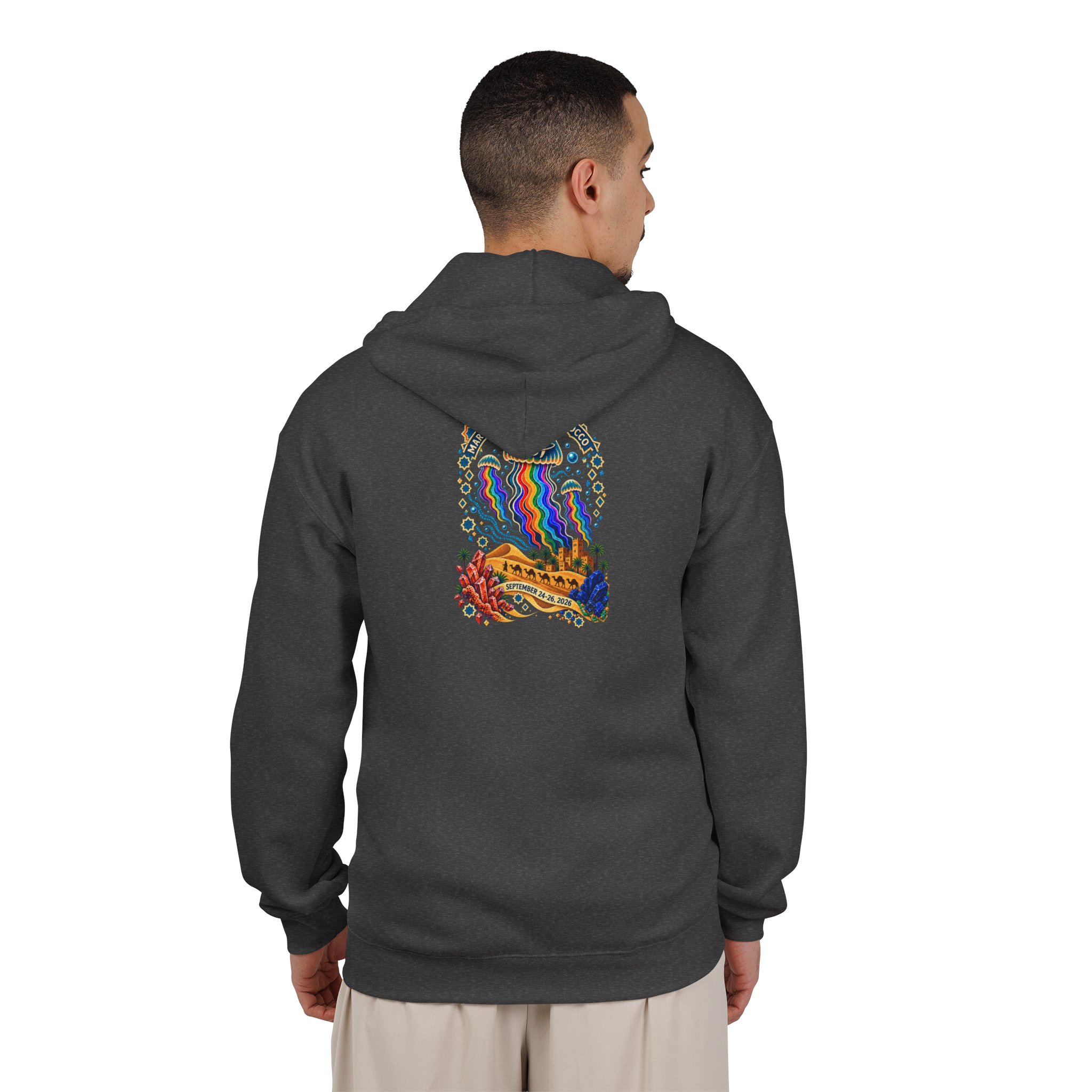 SCI Morocco 2026 Zip Hoodie — Colorful Back Print - Image 12