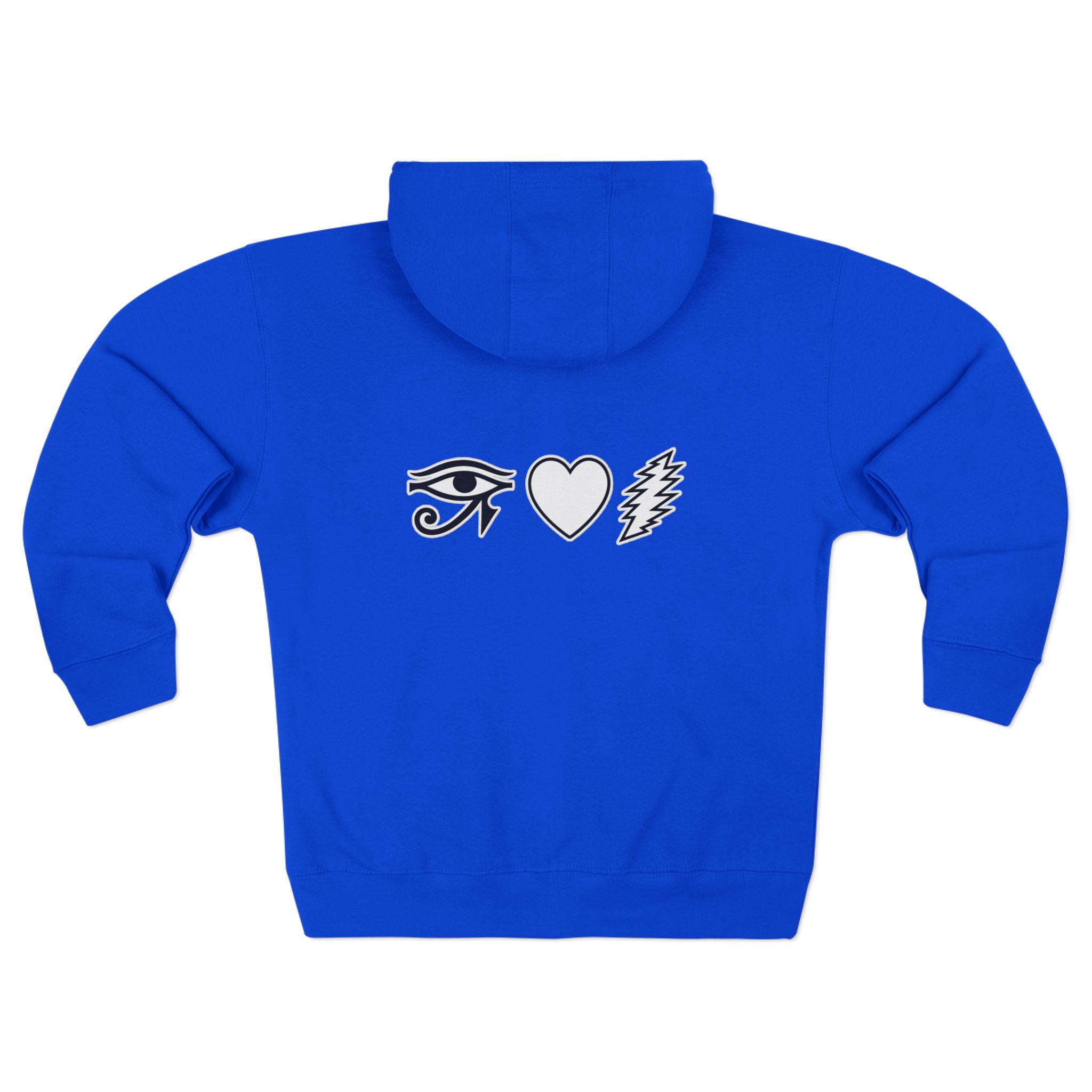 Eye Heart Bolt Zip Hoodie