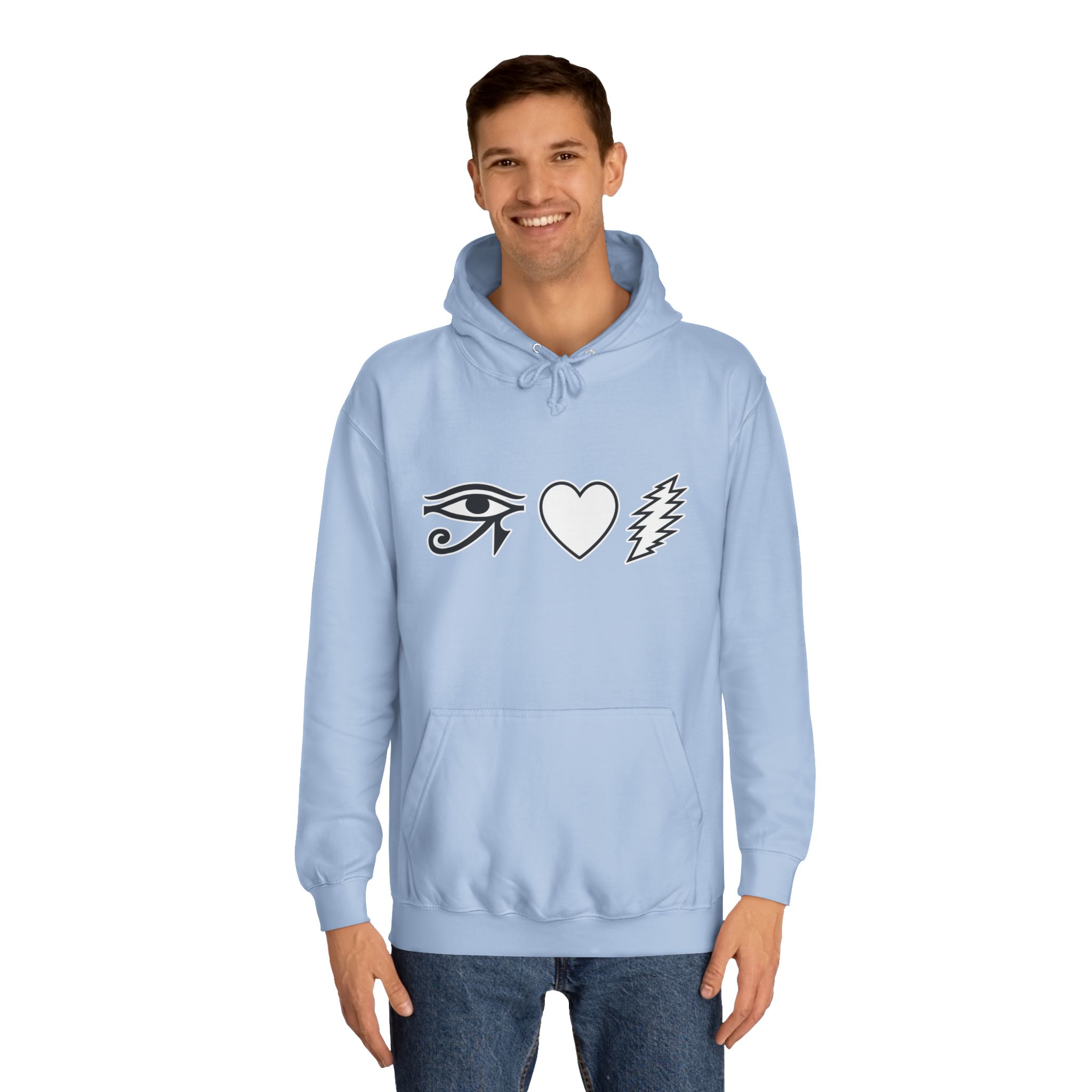 Eye Heart Bolt Hoodie Pullover - Image 43