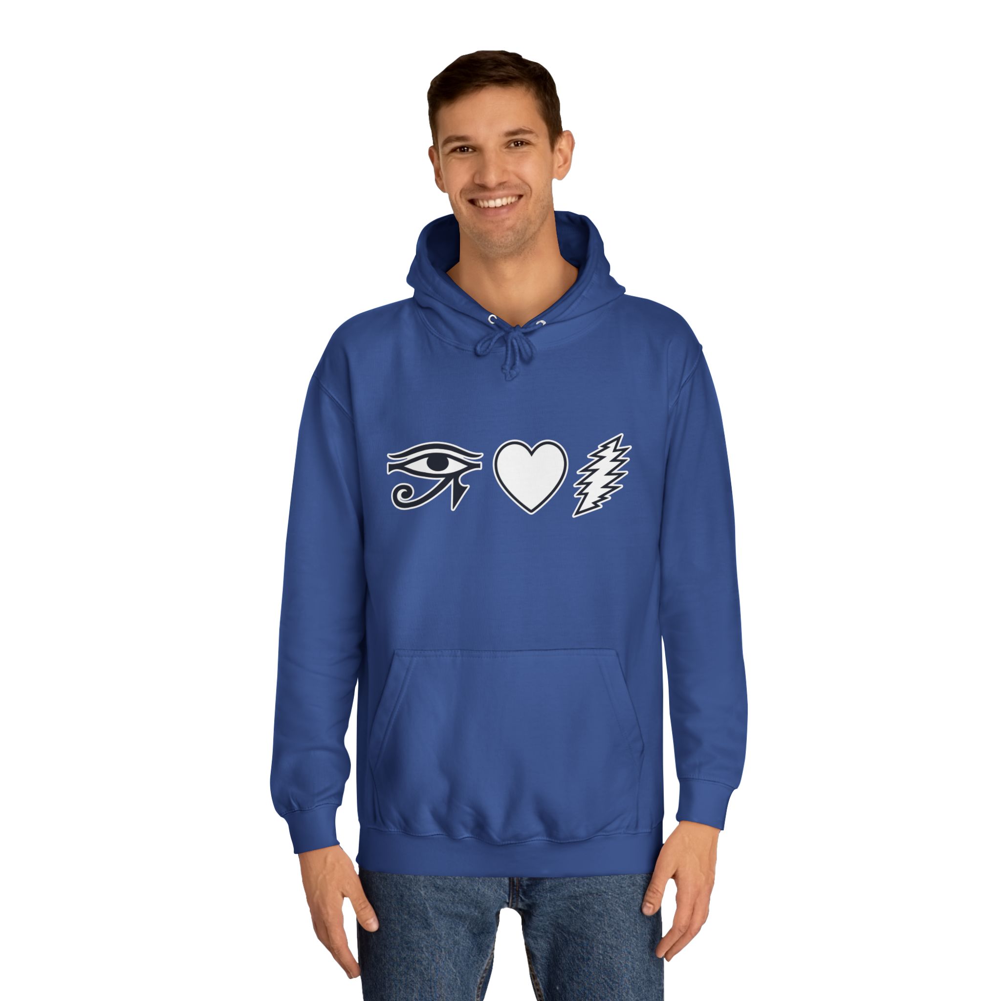 Eye Heart Bolt Hoodie Pullover - Image 47