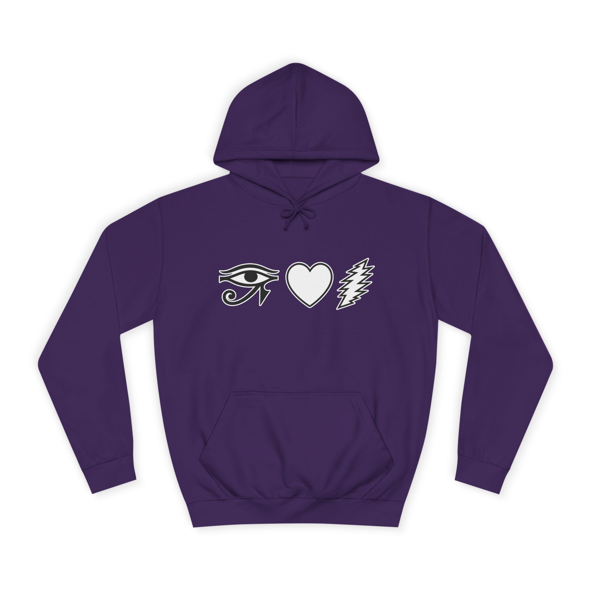 Eye Heart Bolt Hoodie Pullover