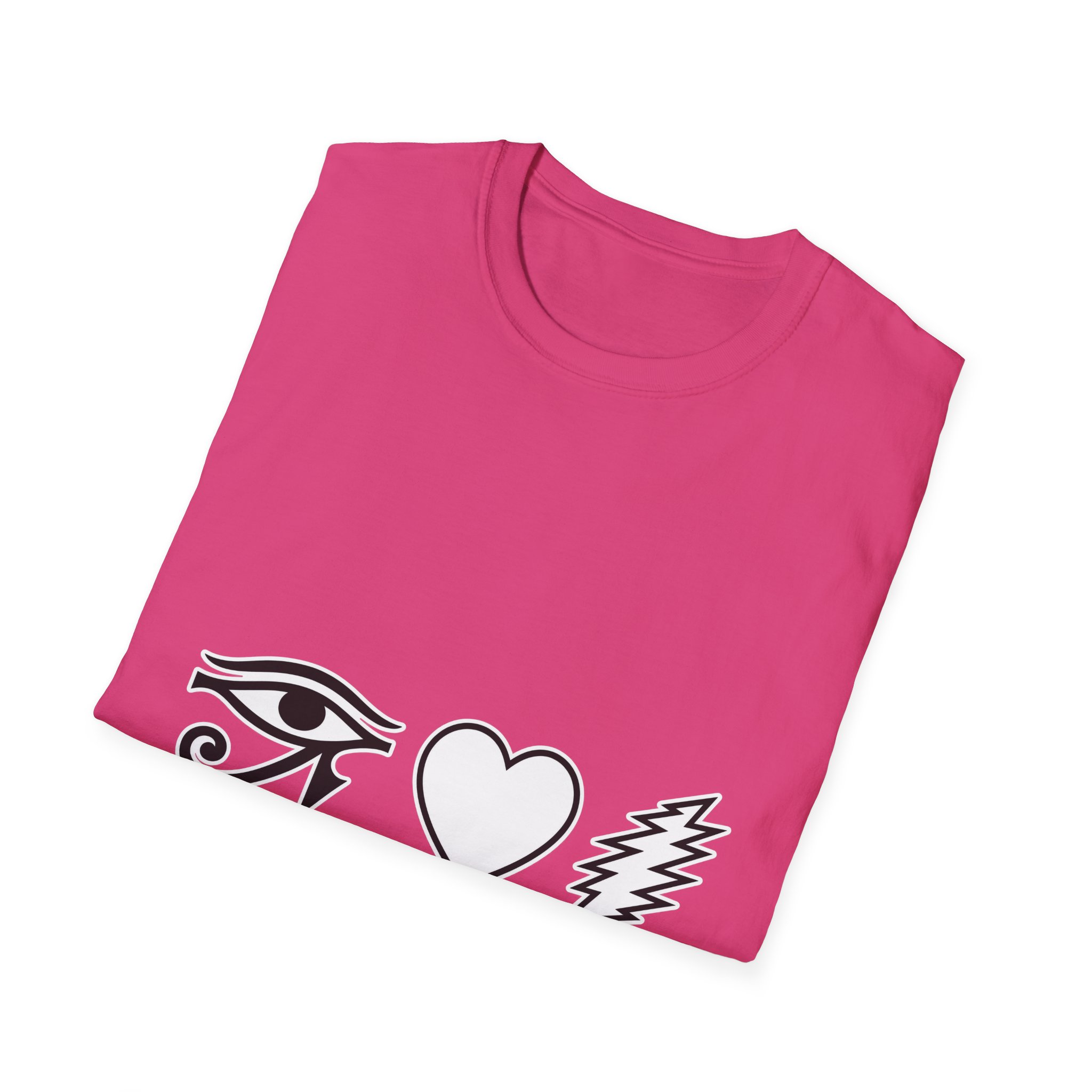 Eye Heart Bolt Super Soft T-Shirt - Image 48