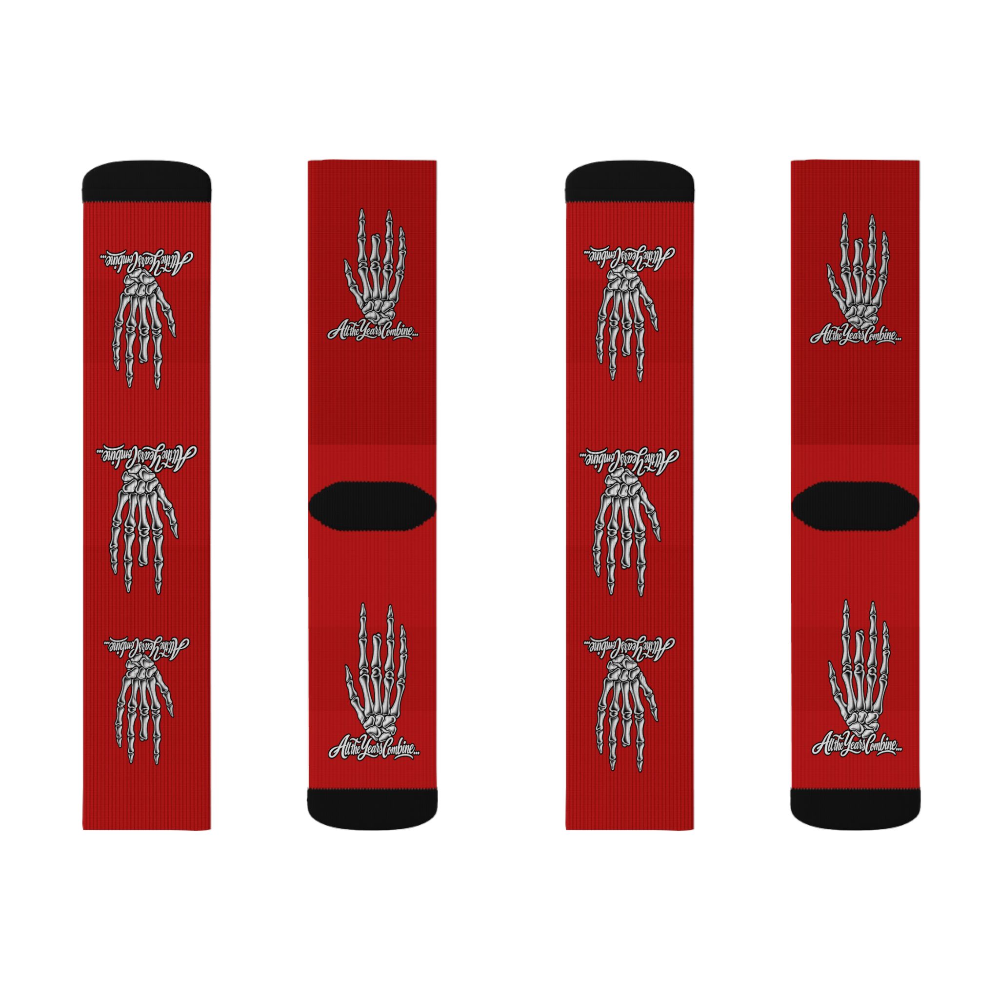 All the Years Combine — Red Crew Socks - Image 3