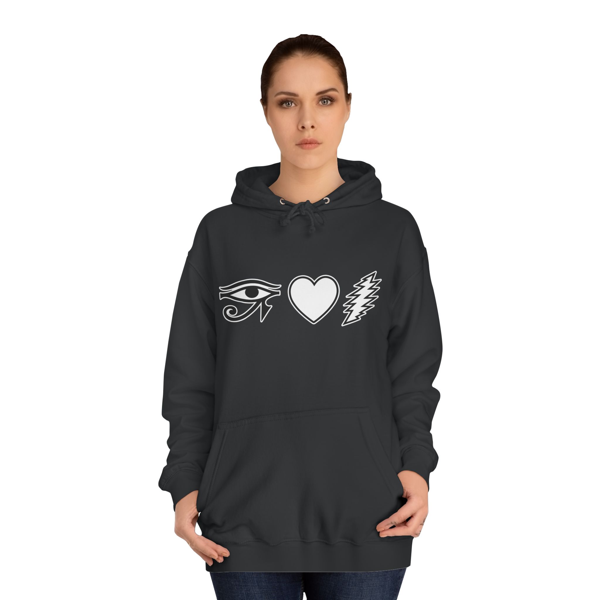 Eye Heart Bolt Hoodie Pullover - Image 28