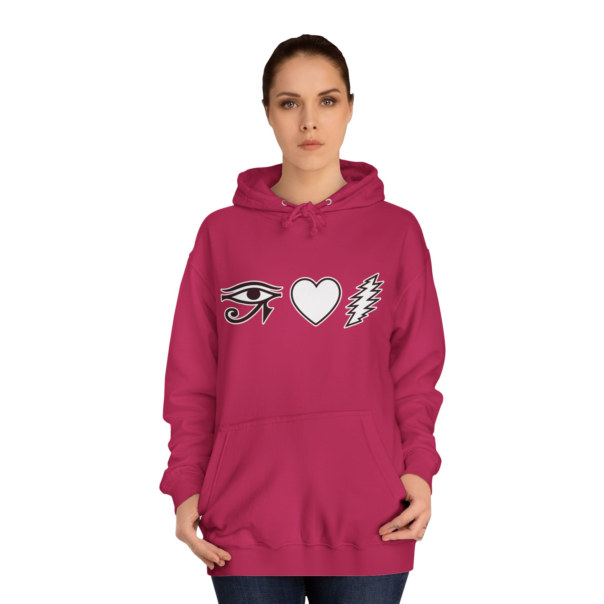 Eye Heart Bolt Hoodie Pullover - Image 64