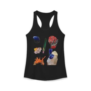 Caution Gem Crystals Can Be Habit Forming Women's Racerback Tank