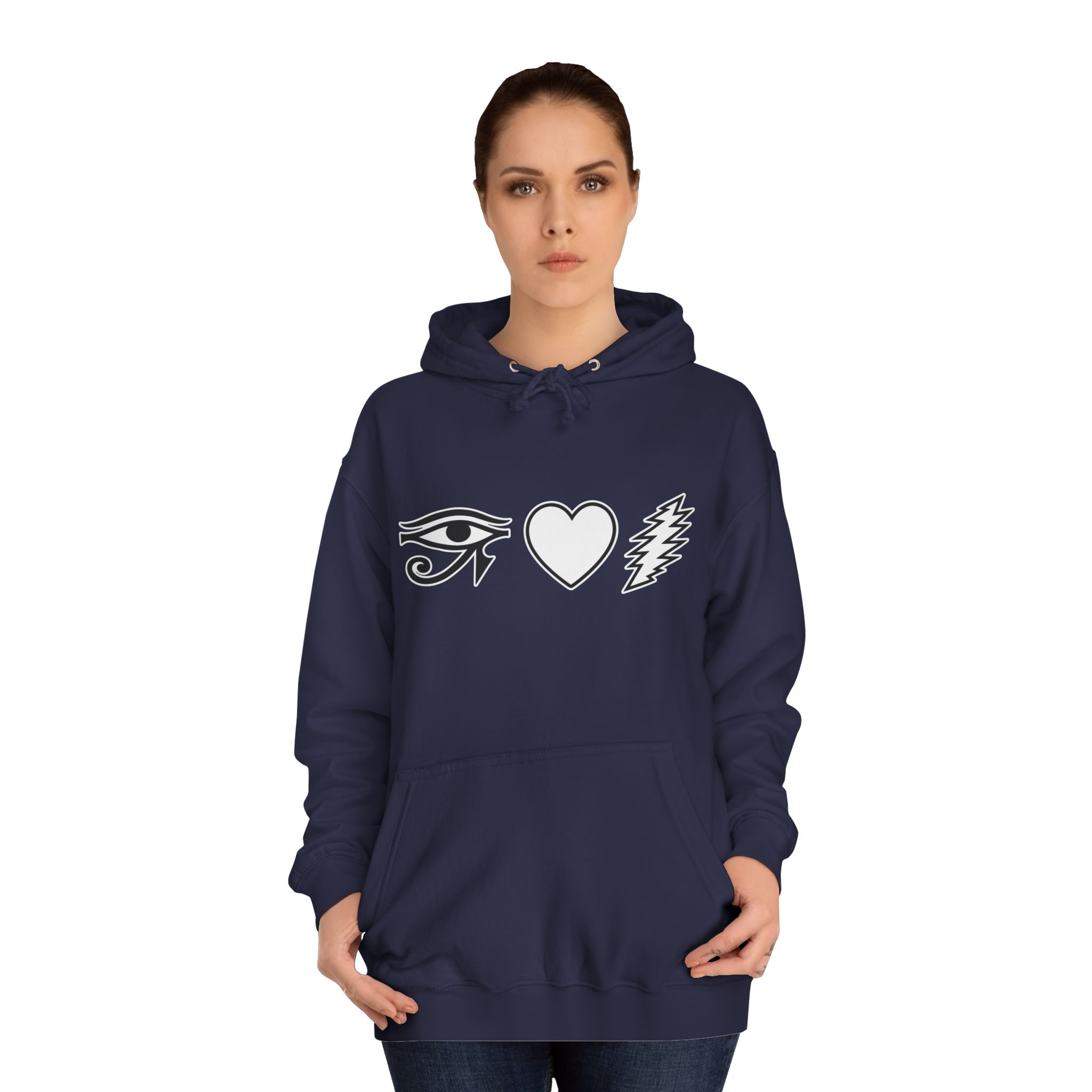 Eye Heart Bolt Hoodie Pullover - Image 52
