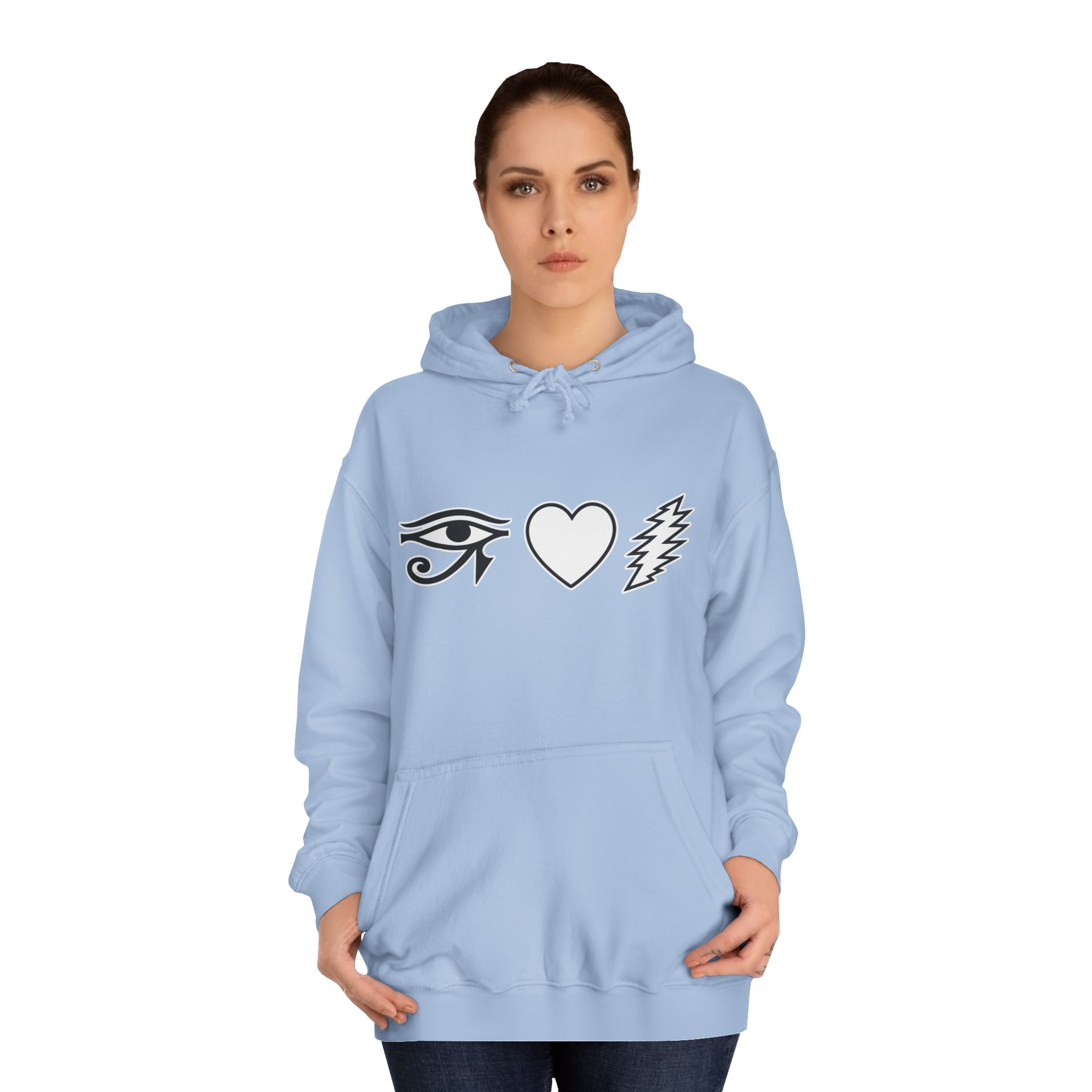 Eye Heart Bolt Hoodie Pullover - Image 44