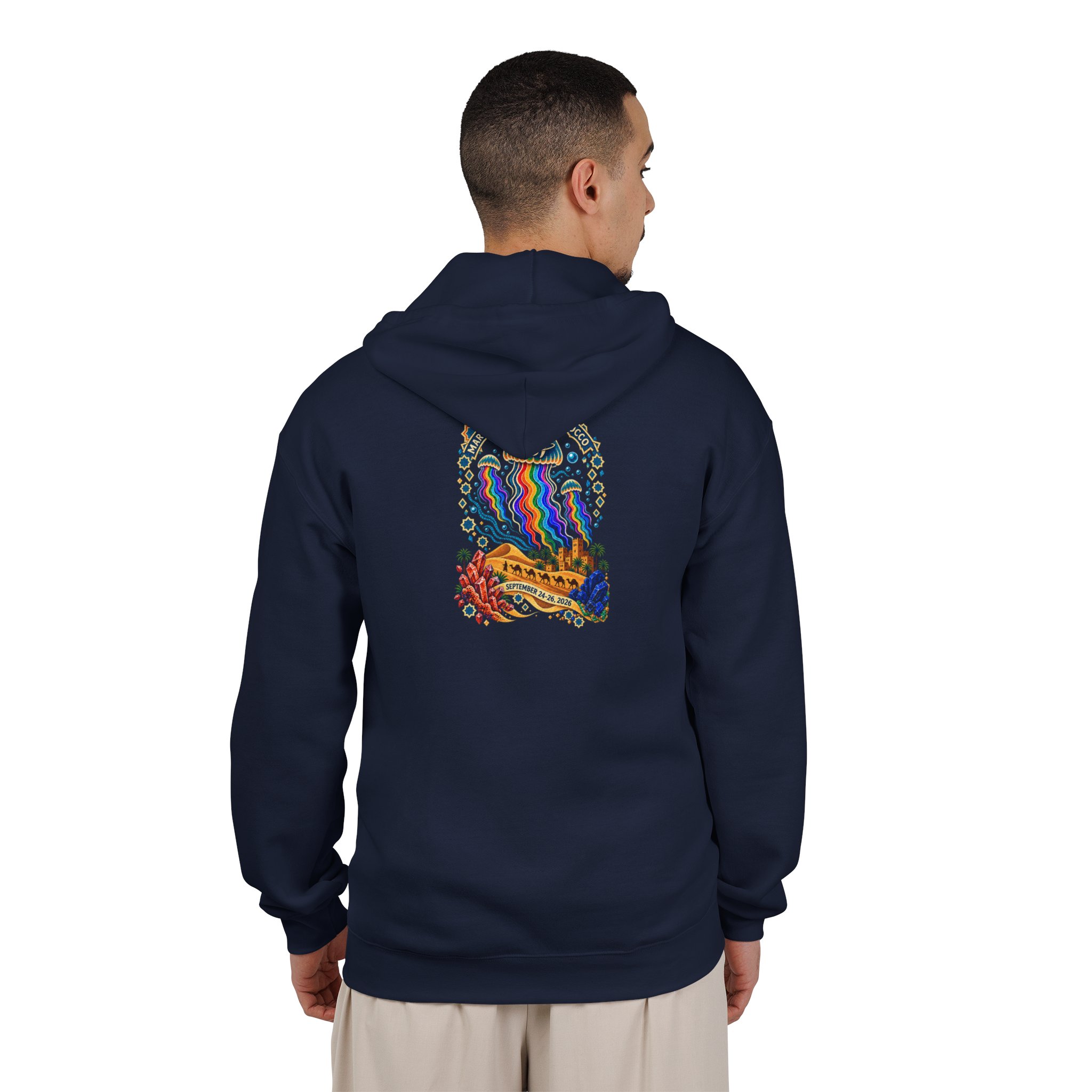 SCI Morocco 2026 Zip Hoodie — Colorful Back Print - Image 16