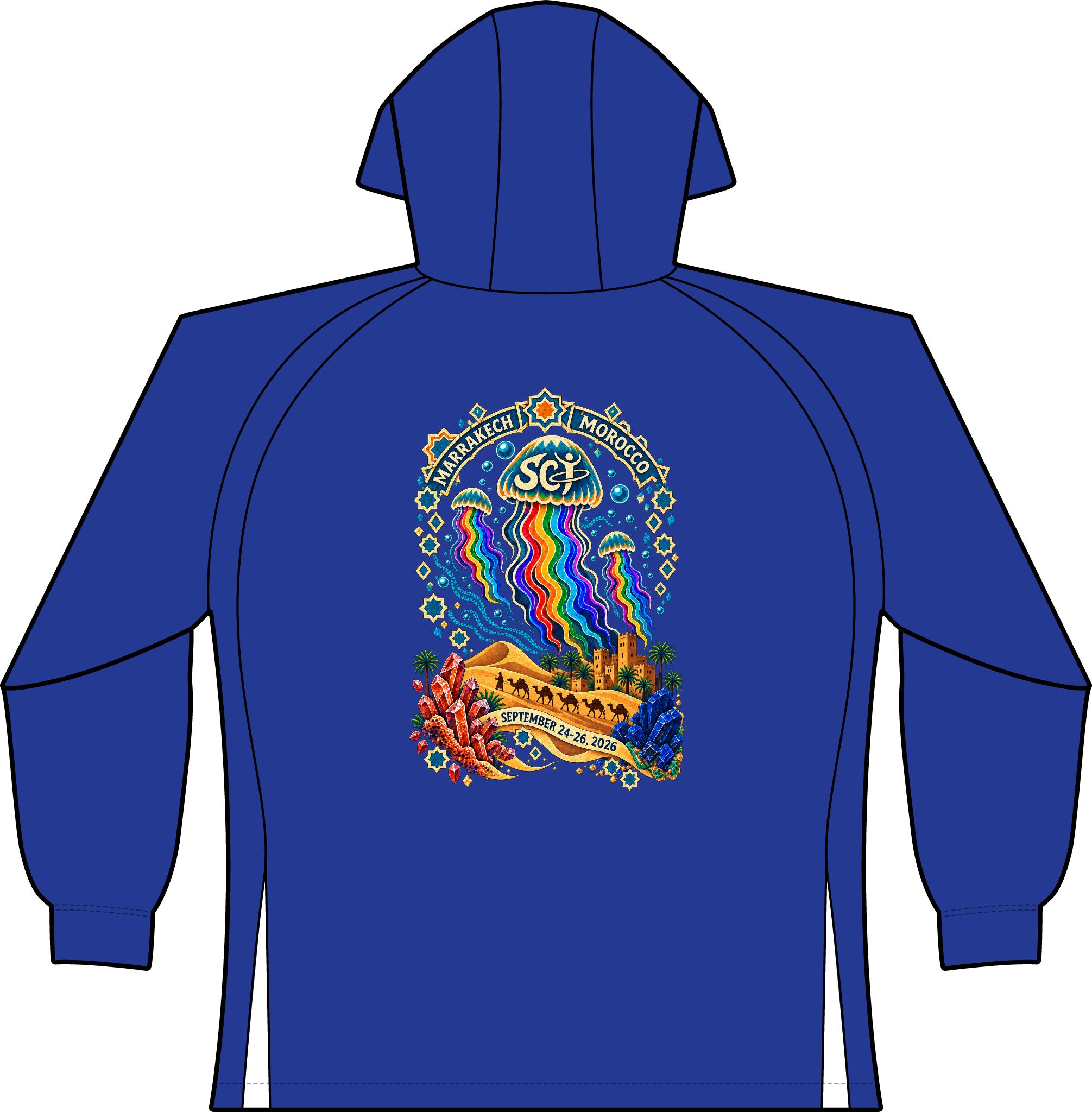 Morocco SCI 2026 Full Zip Women's Hoodie Lightweight Zip-Up - Image 19
