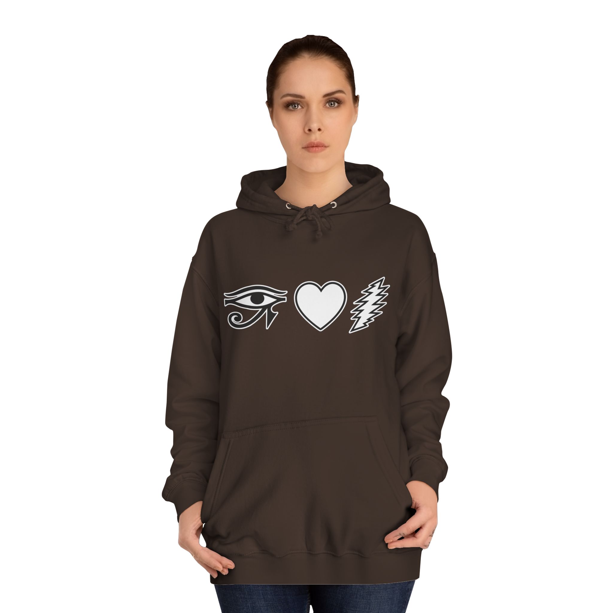 Eye Heart Bolt Hoodie Pullover - Image 12