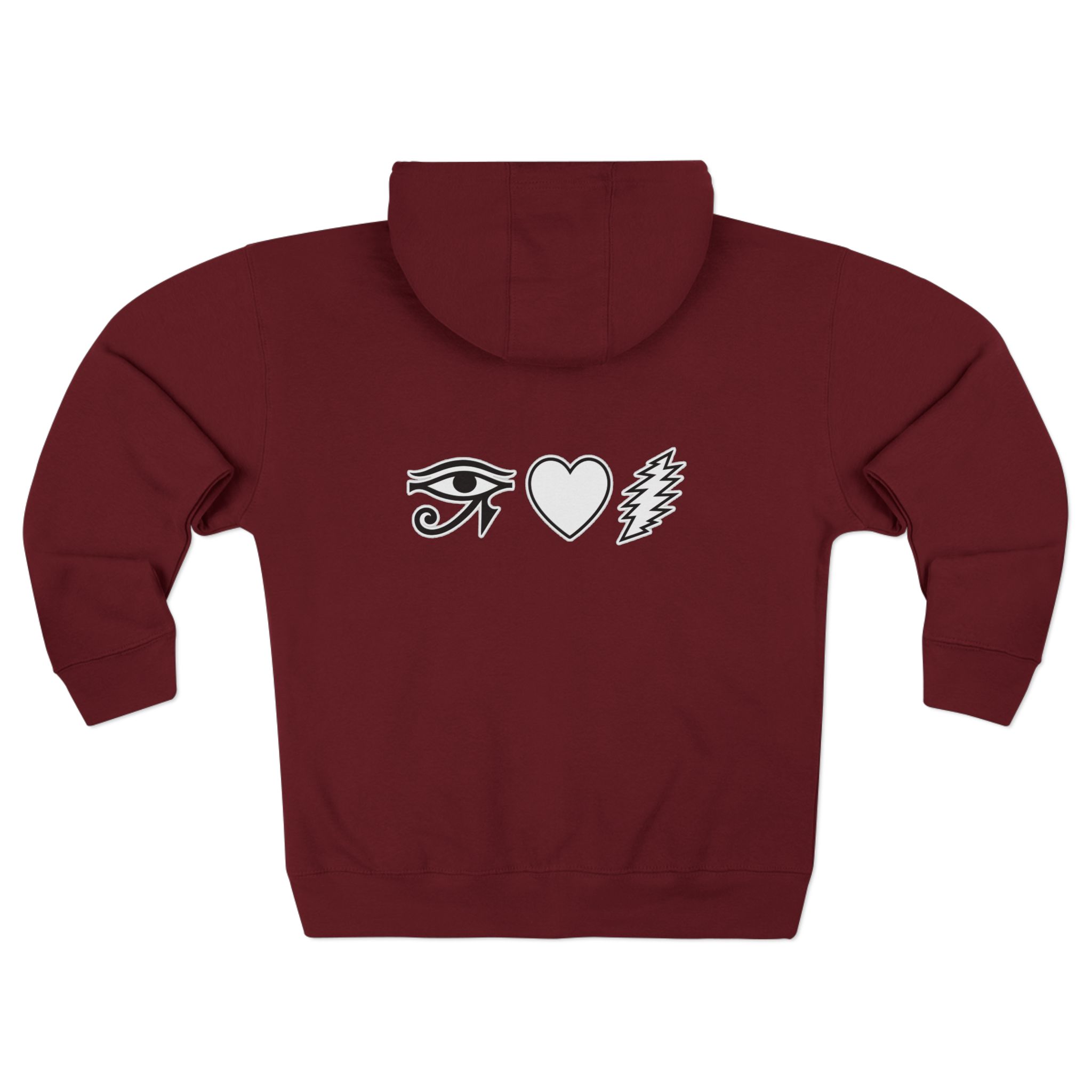 Eye Heart Bolt Zip Hoodie - Image 34