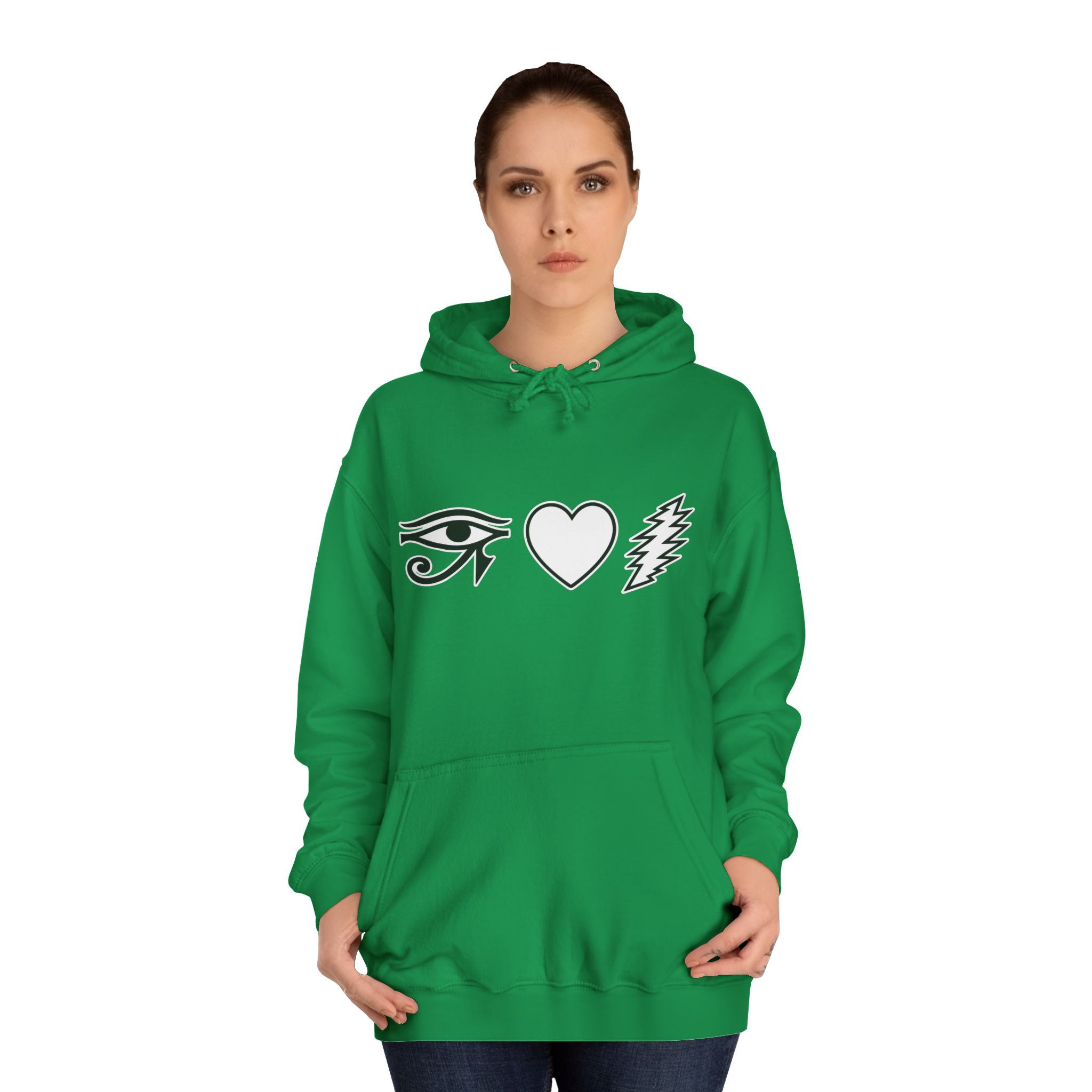 Eye Heart Bolt Hoodie Pullover - Image 36