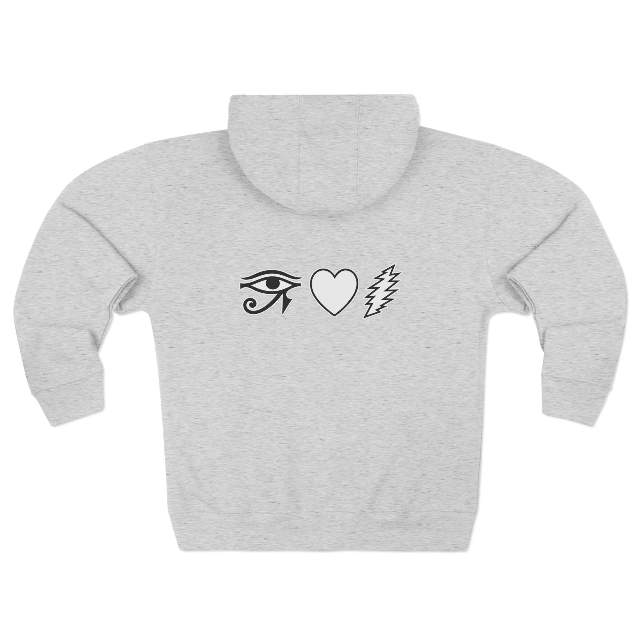 Eye Heart Bolt Zip Hoodie - Image 10