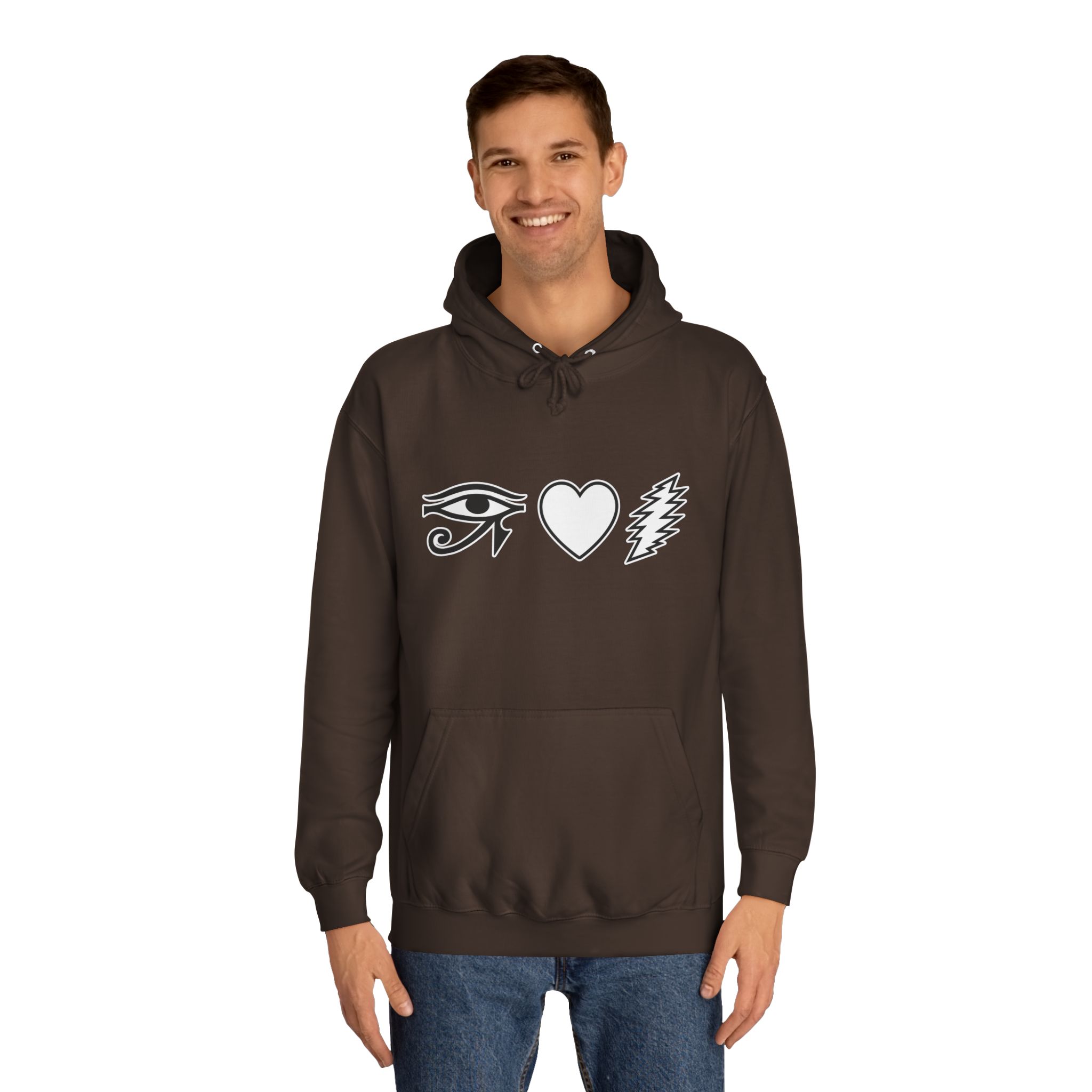 Eye Heart Bolt Hoodie Pullover - Image 11