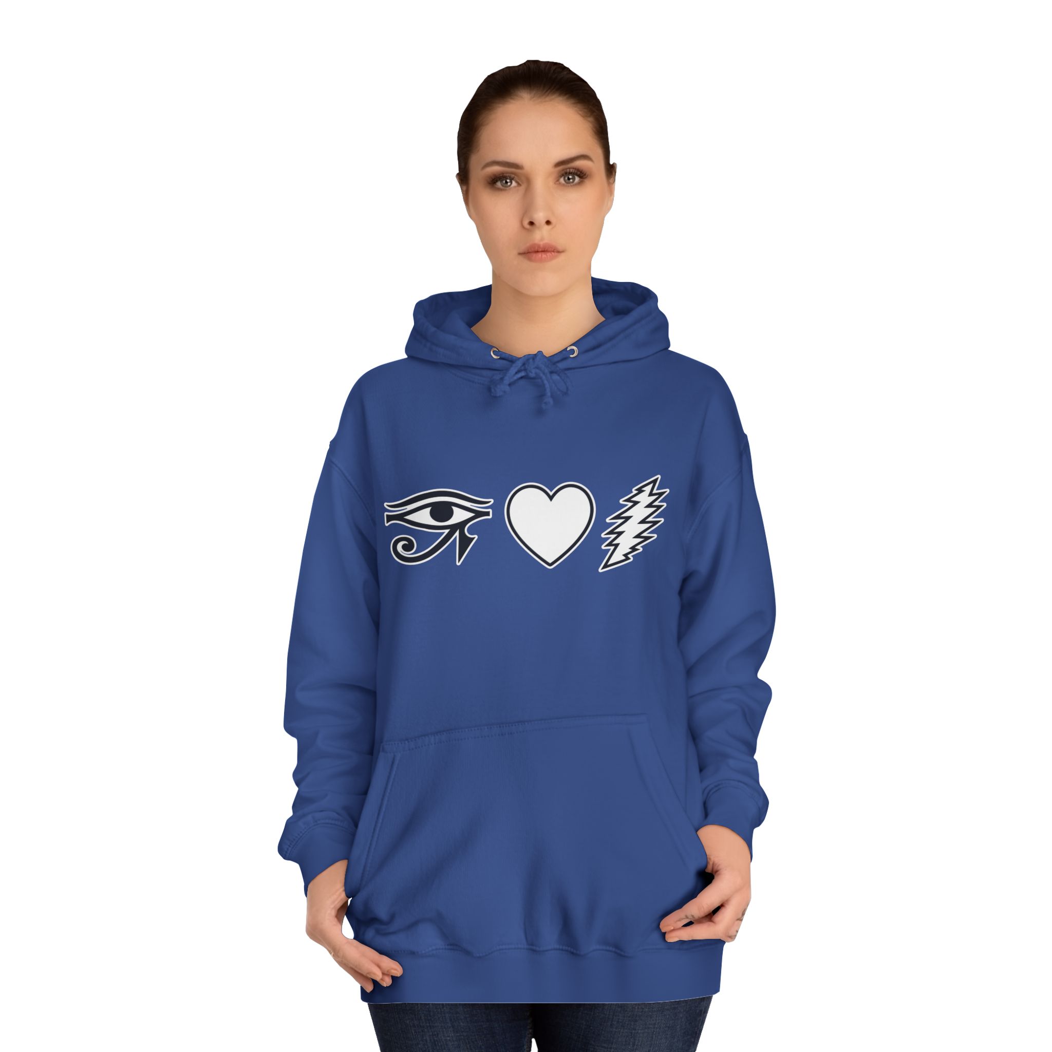 Eye Heart Bolt Hoodie Pullover - Image 48