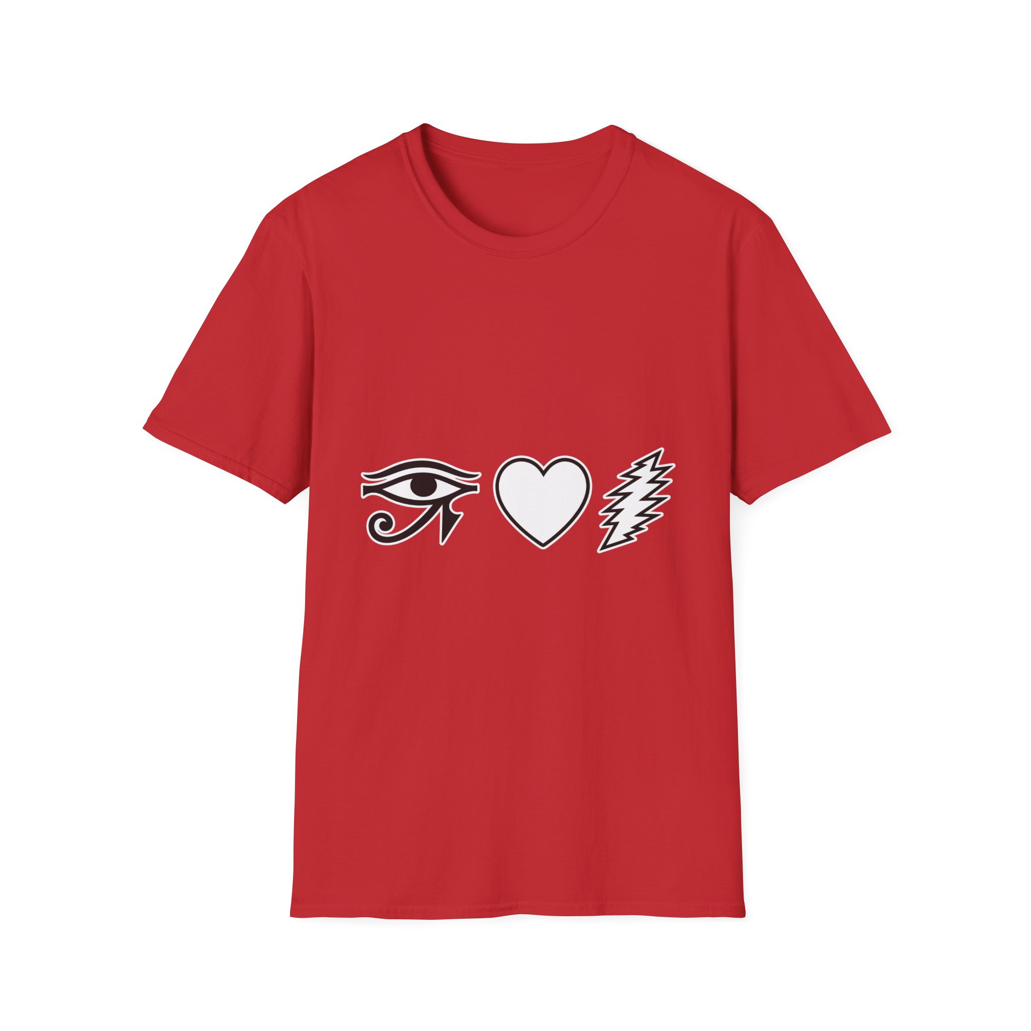 Eye Heart Bolt Super Soft T-Shirt - Image 49