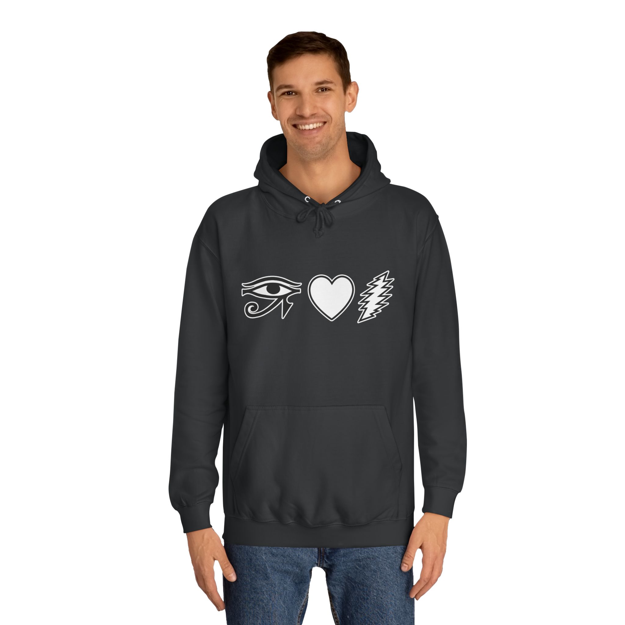 Eye Heart Bolt Hoodie Pullover - Image 27
