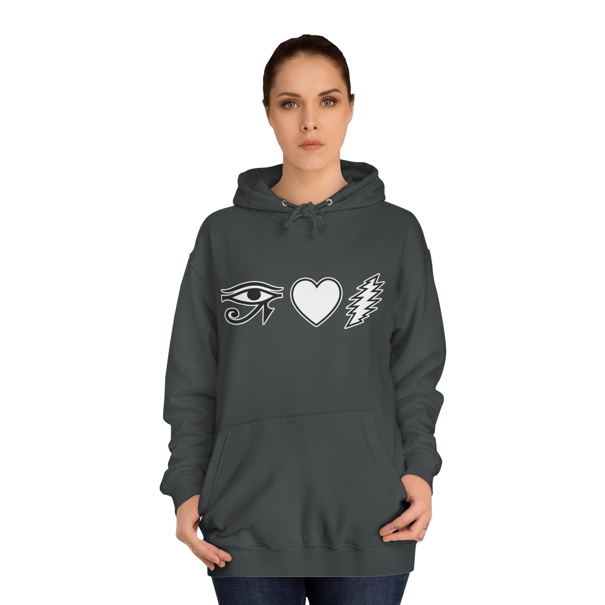 Eye Heart Bolt Hoodie Pullover - Image 32