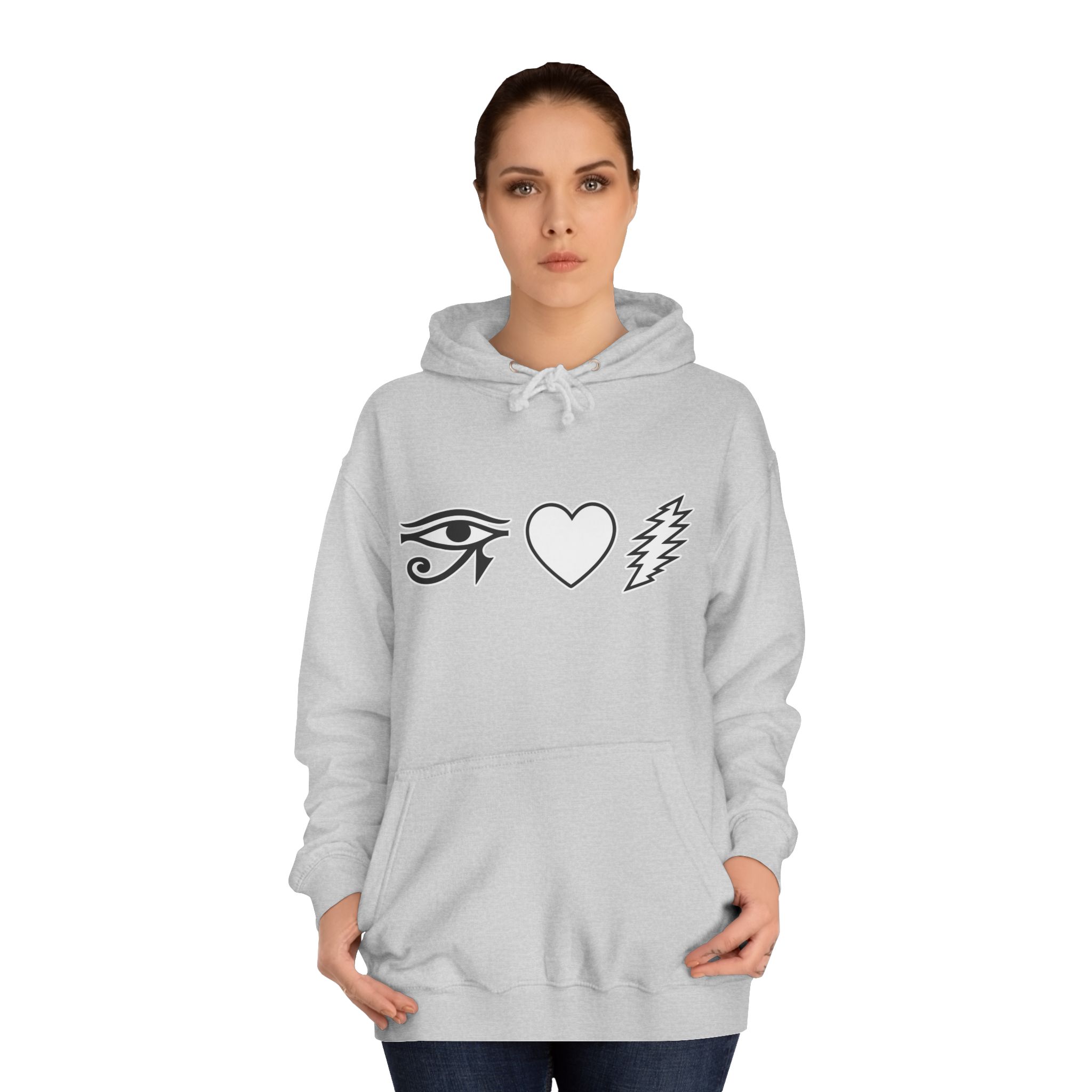 Eye Heart Bolt Hoodie Pullover - Image 24