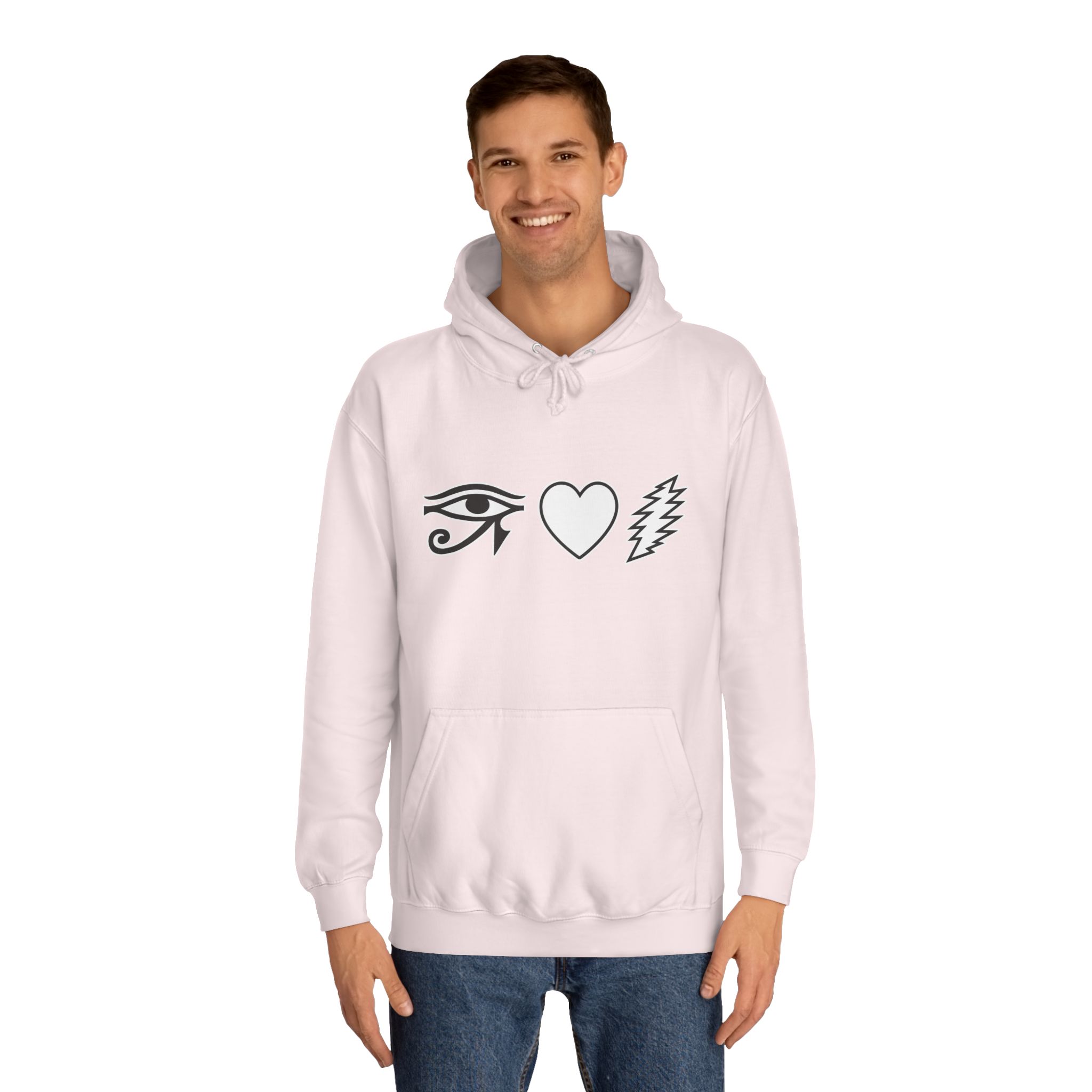 Eye Heart Bolt Hoodie Pullover - Image 59