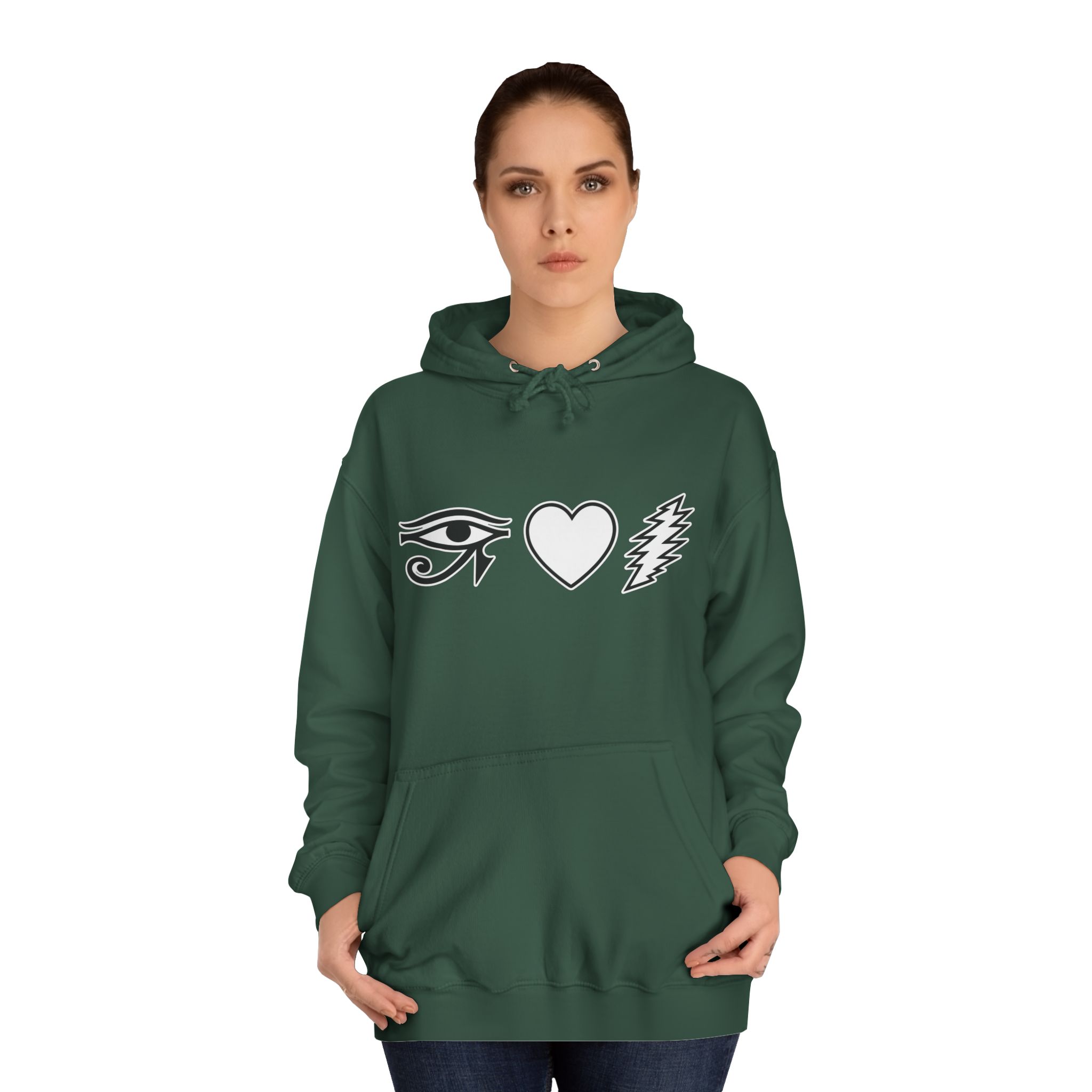 Eye Heart Bolt Hoodie Pullover - Image 40